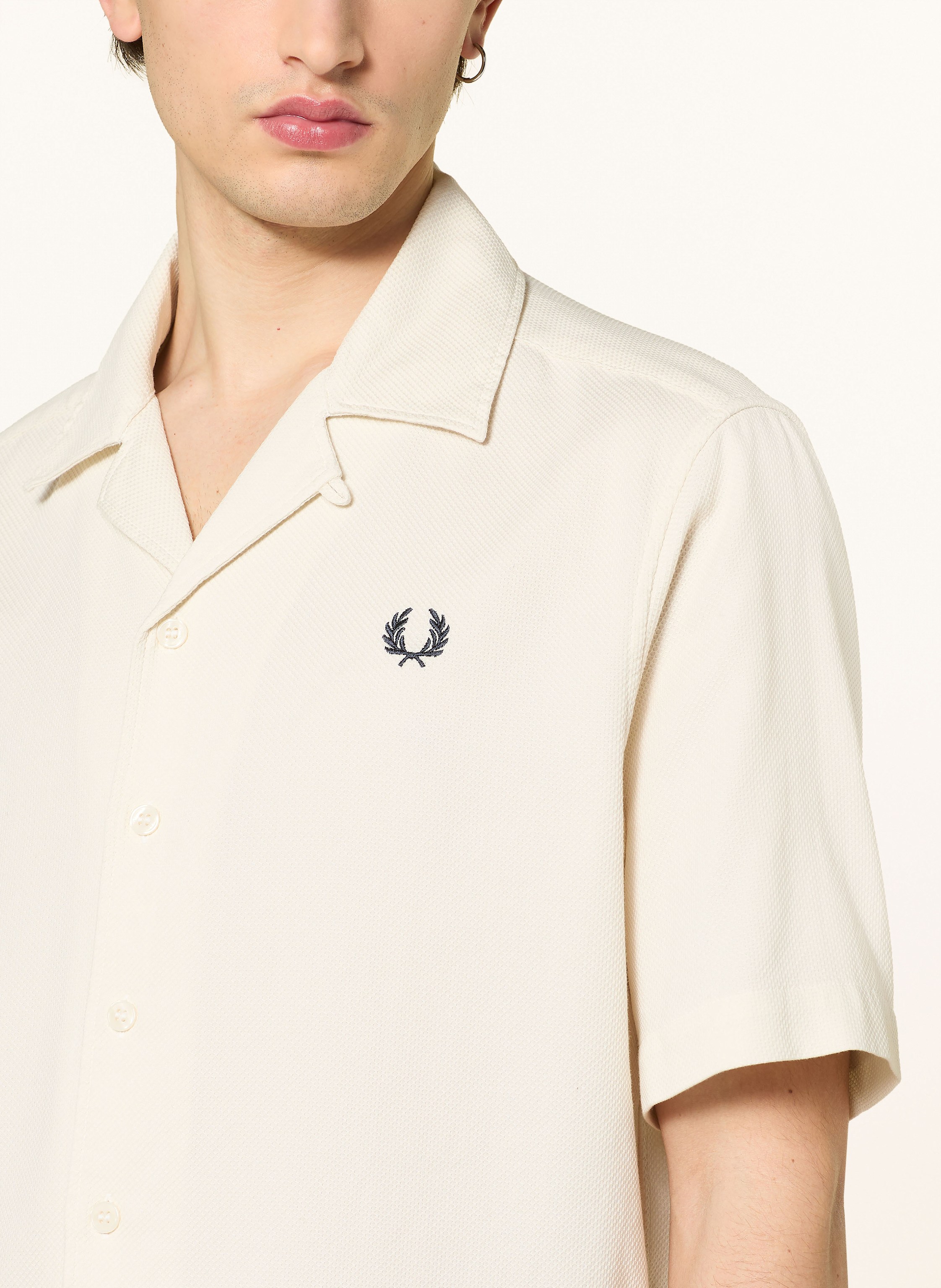 Thumbnail - Fred Perry Resorthemd Comfort Fit weiss