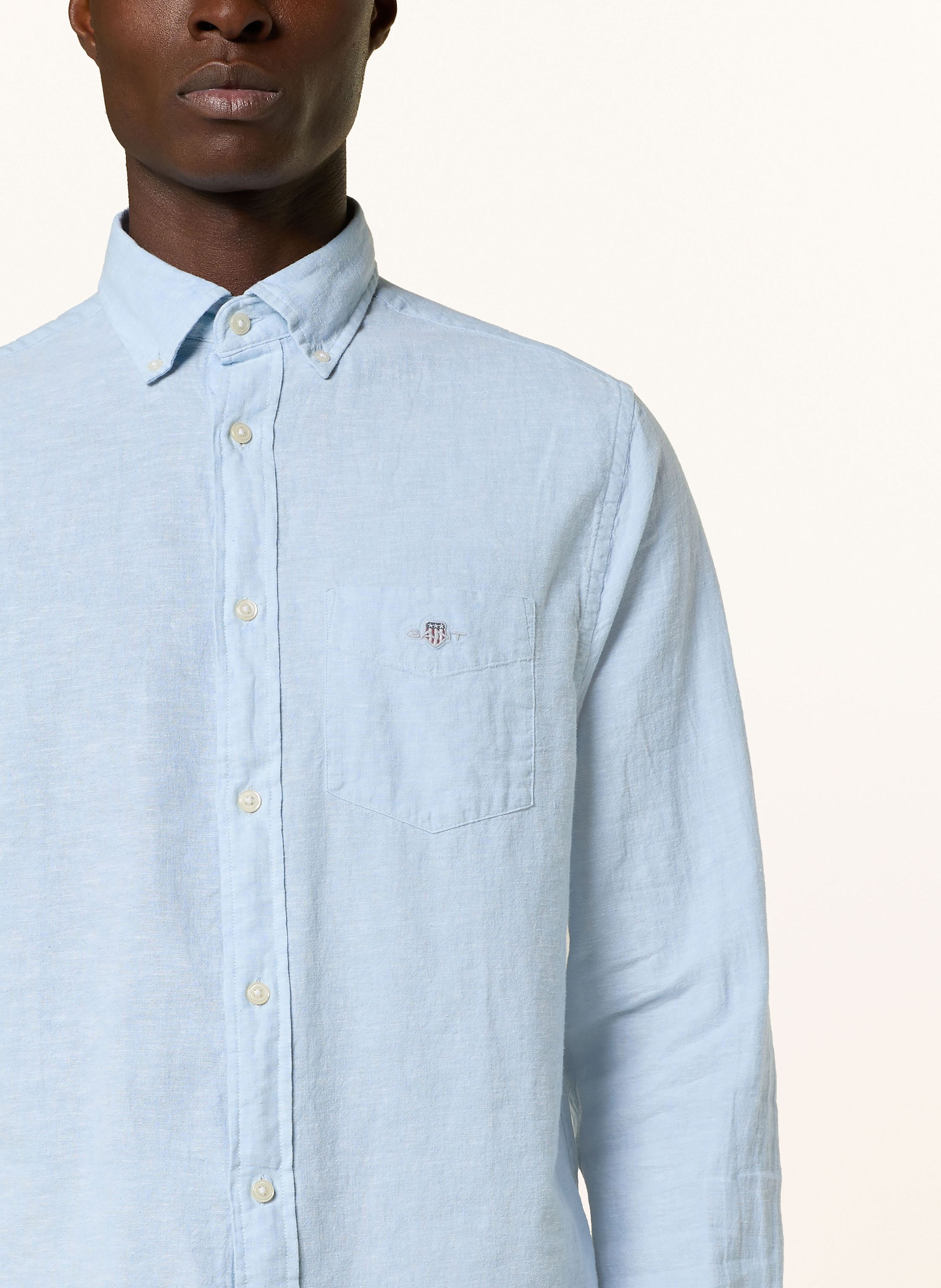 Thumbnail - Gant Hemd Regular Fit Mit Leinen blau
