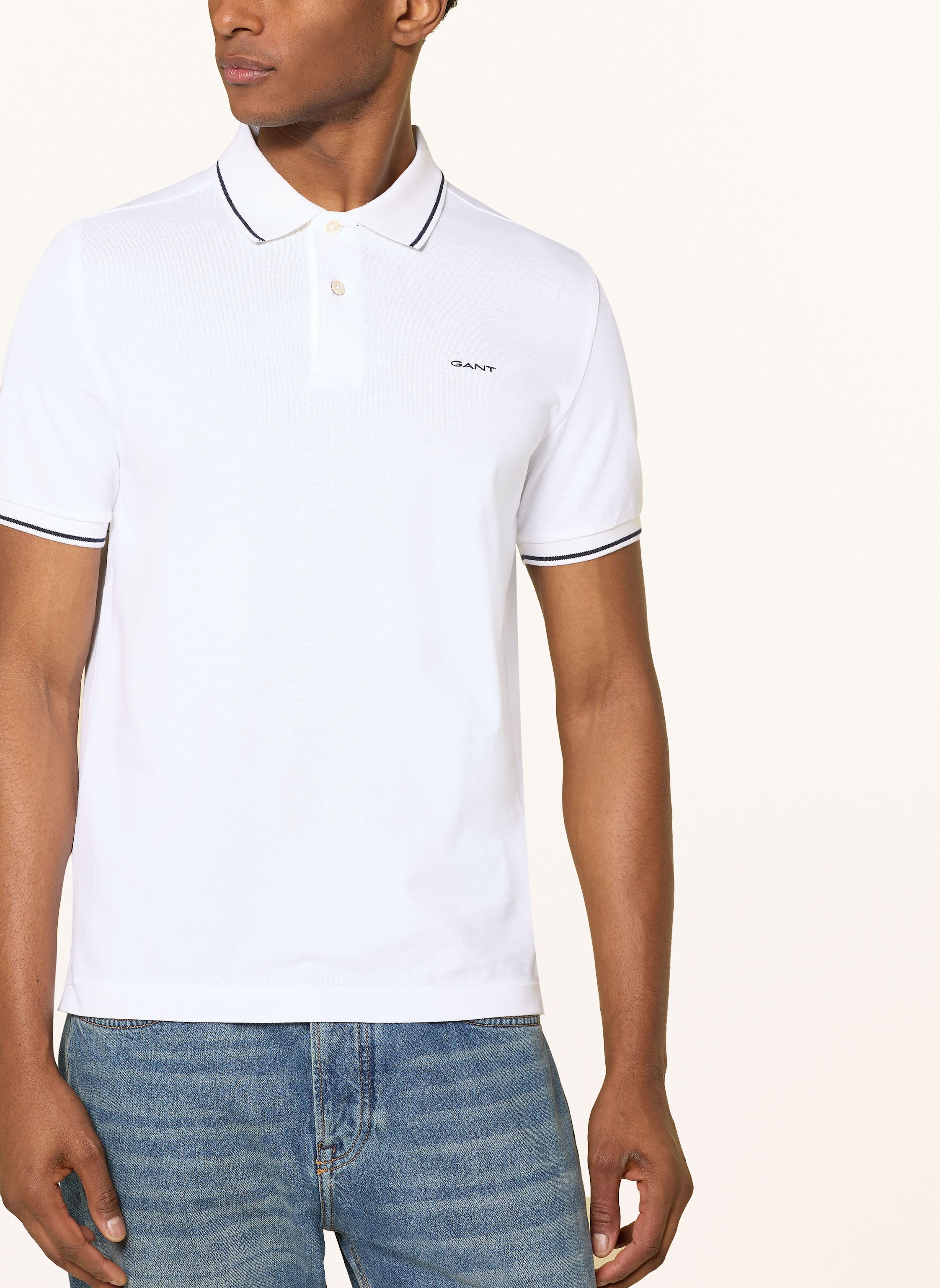 Thumbnail - Gant Piqué-Poloshirt weiss