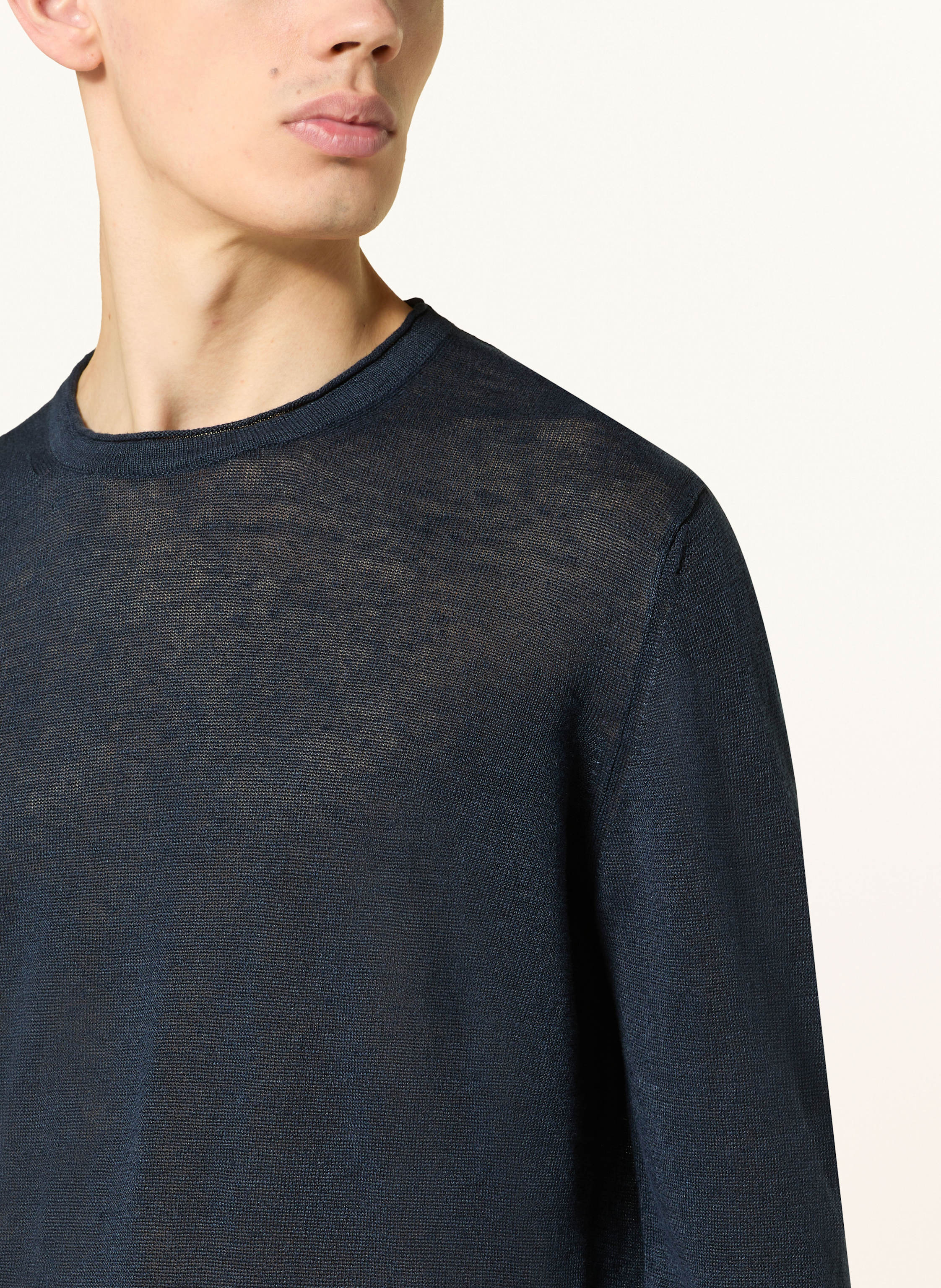 Thumbnail - Roberto Collina Leinenpullover blau