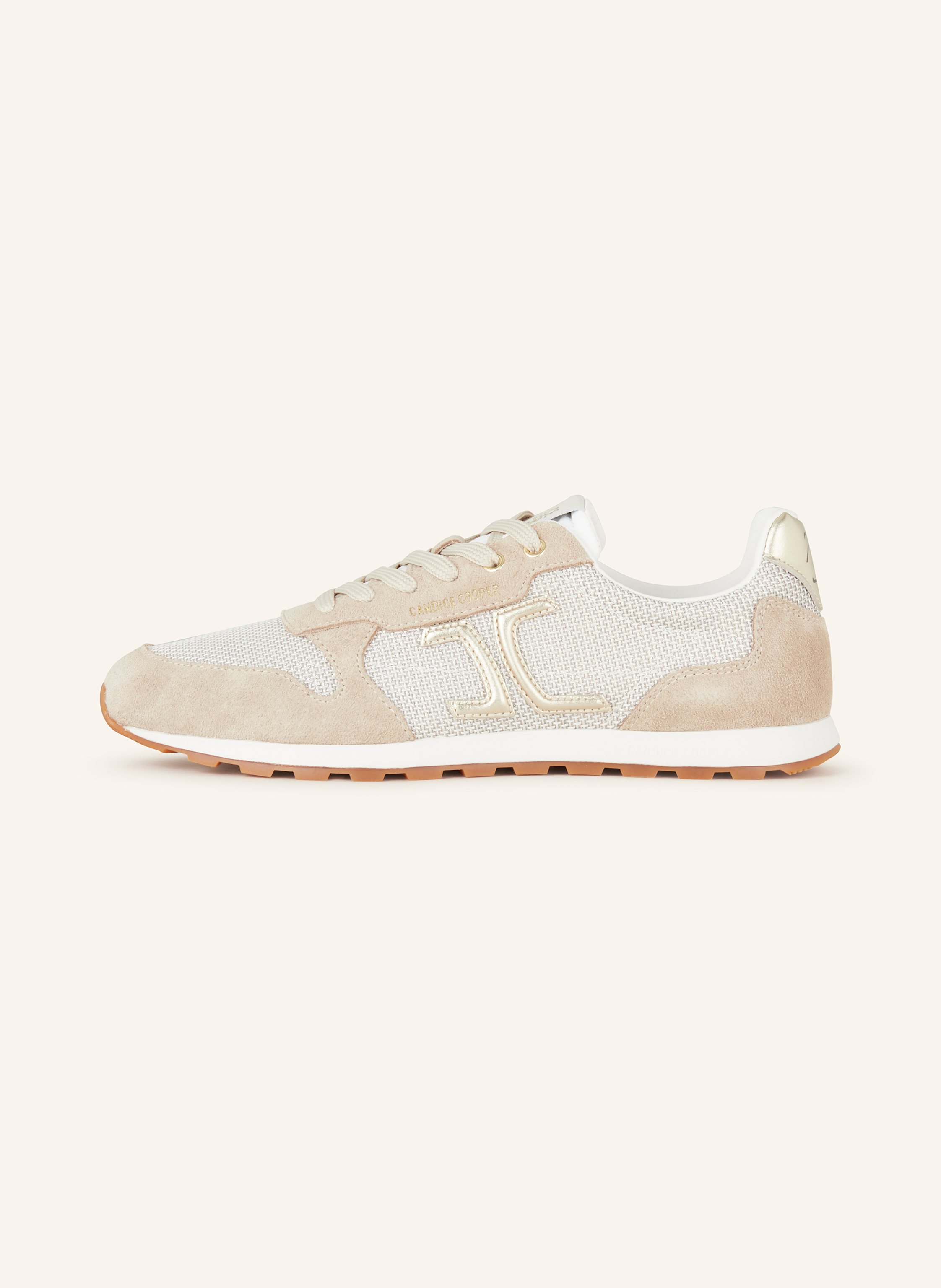 Thumbnail - Candice Cooper Sneaker Plume 3 Mit Glitzergarn beige