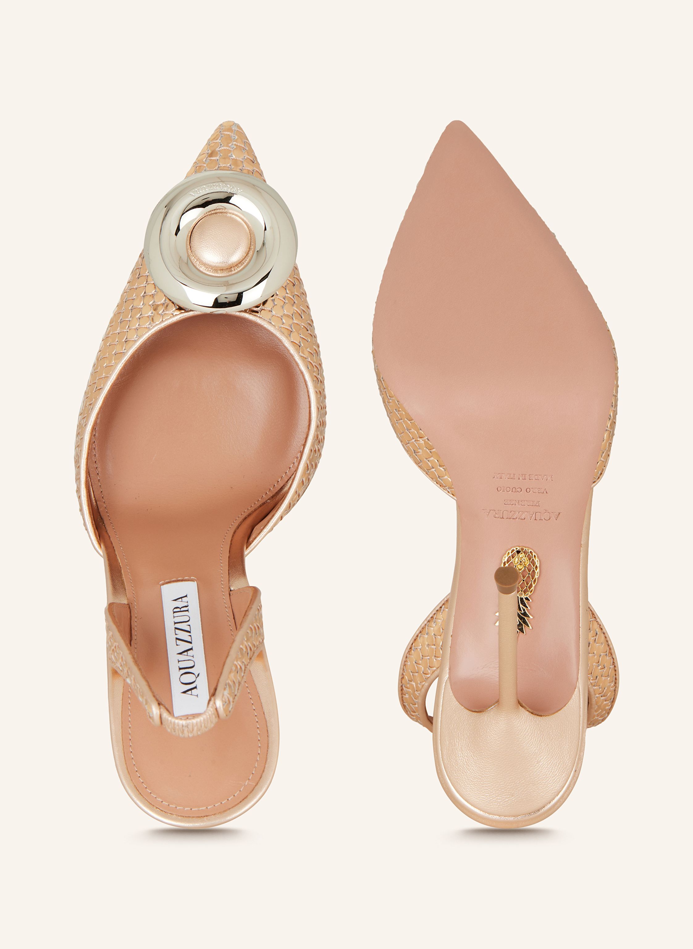 Thumbnail - Aquazzura Slingpumps rosegold