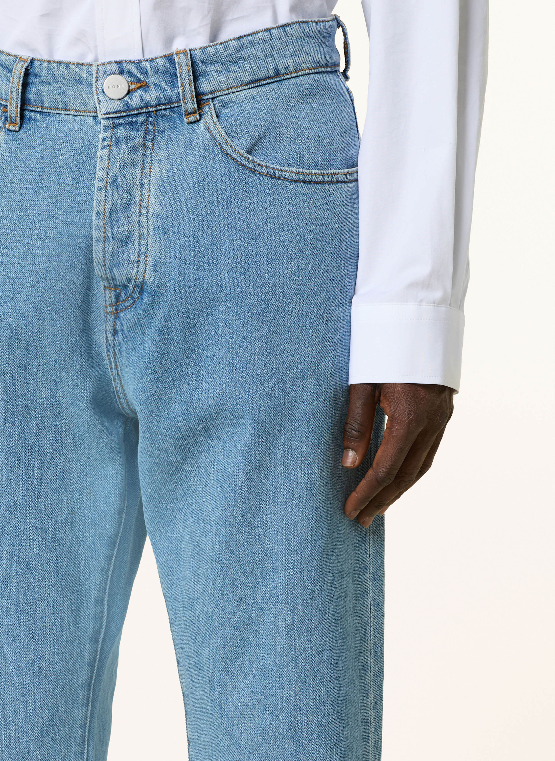Thumbnail - Róhe Jeans Straight Fit blau