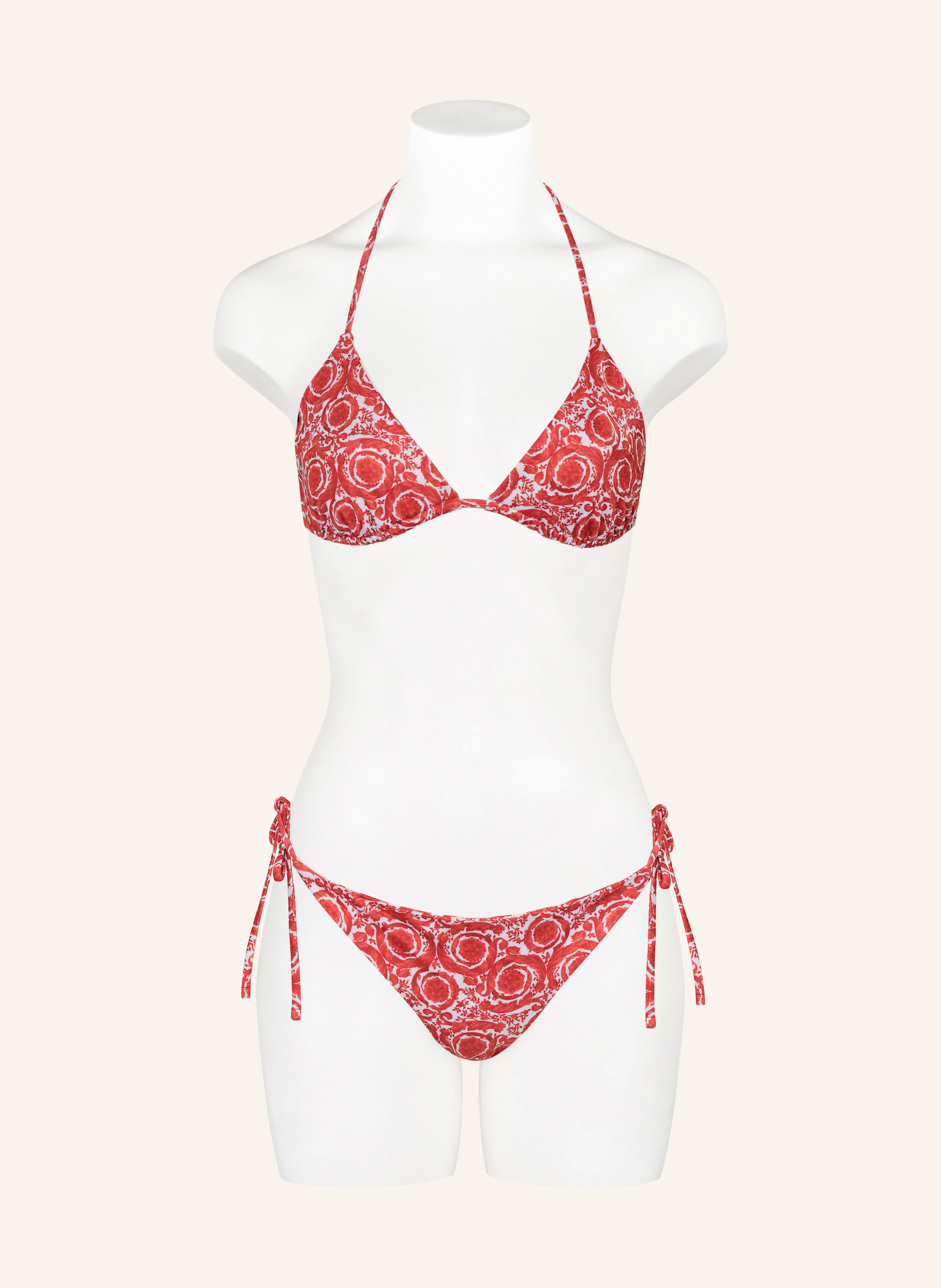 Thumbnail - Versace Triangel-Bikini-Hose Zum Wenden rot