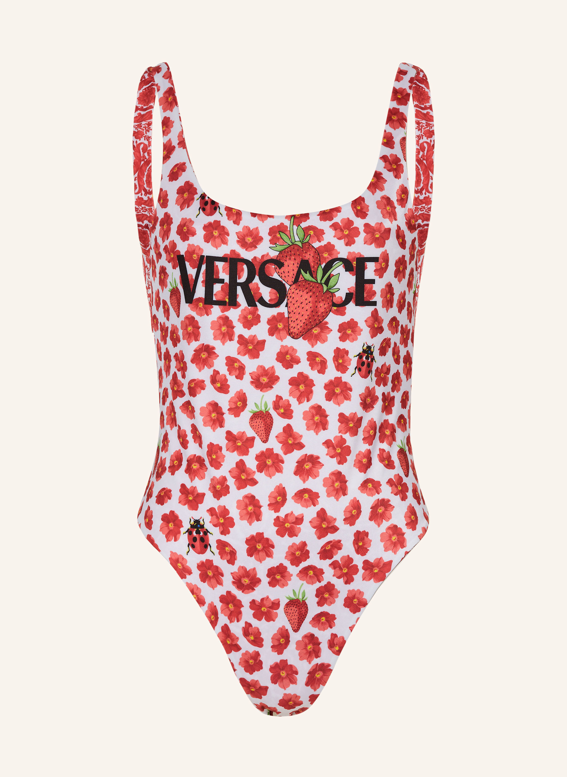 Versace Versace Badeanzug Zum Wenden rot in ROT / WEISS