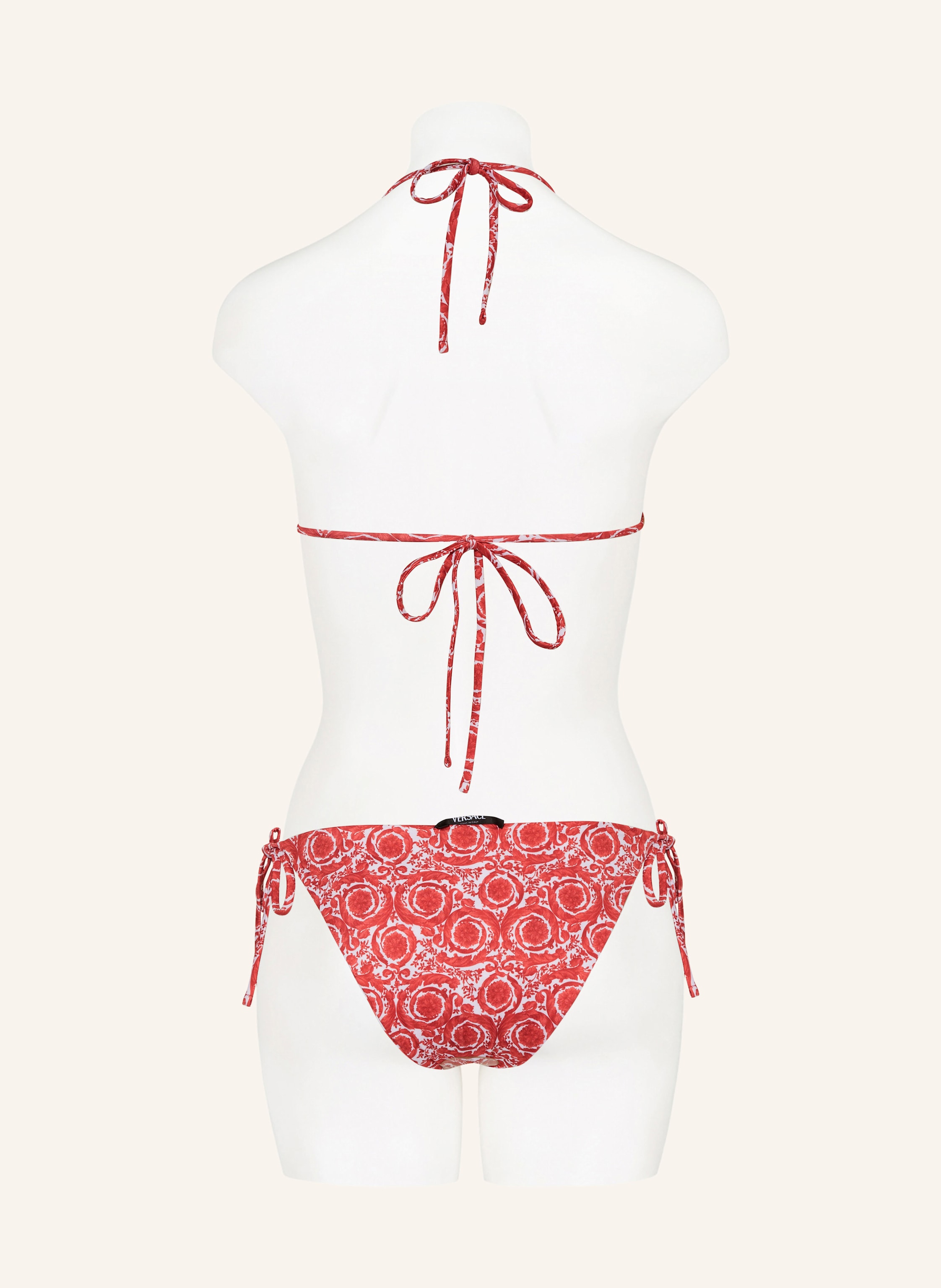 Thumbnail - Versace Triangel-Bikini-Top Zum Wenden rot