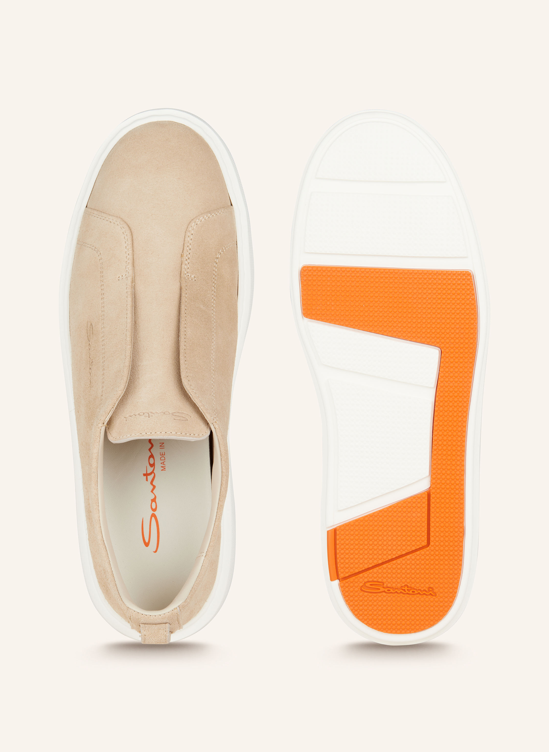 Thumbnail - Santoni Slip-On-Sneaker Victory beige
