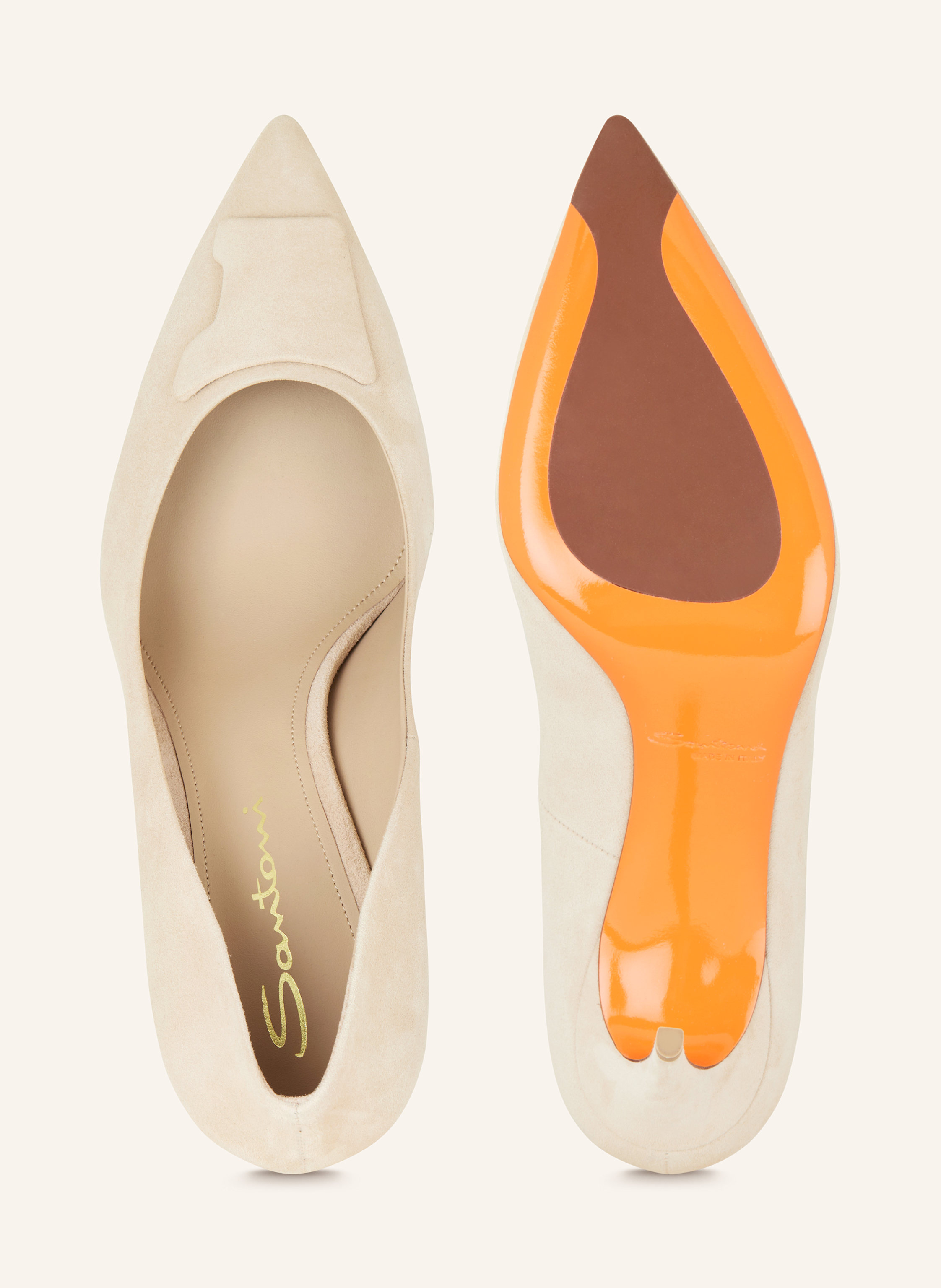 Thumbnail - Santoni Pumps beige