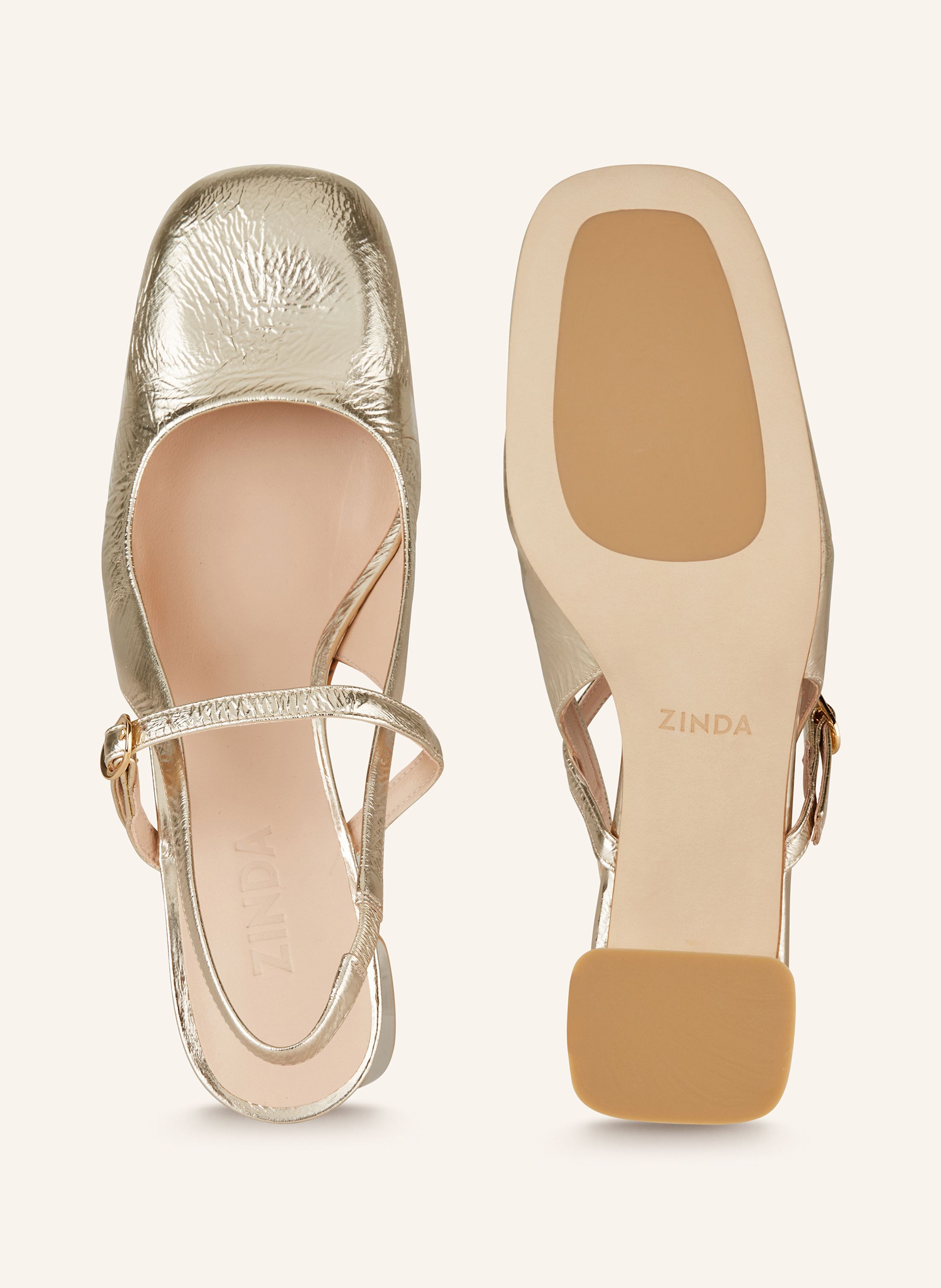 Thumbnail - Zinda Slingpumps Ines gold