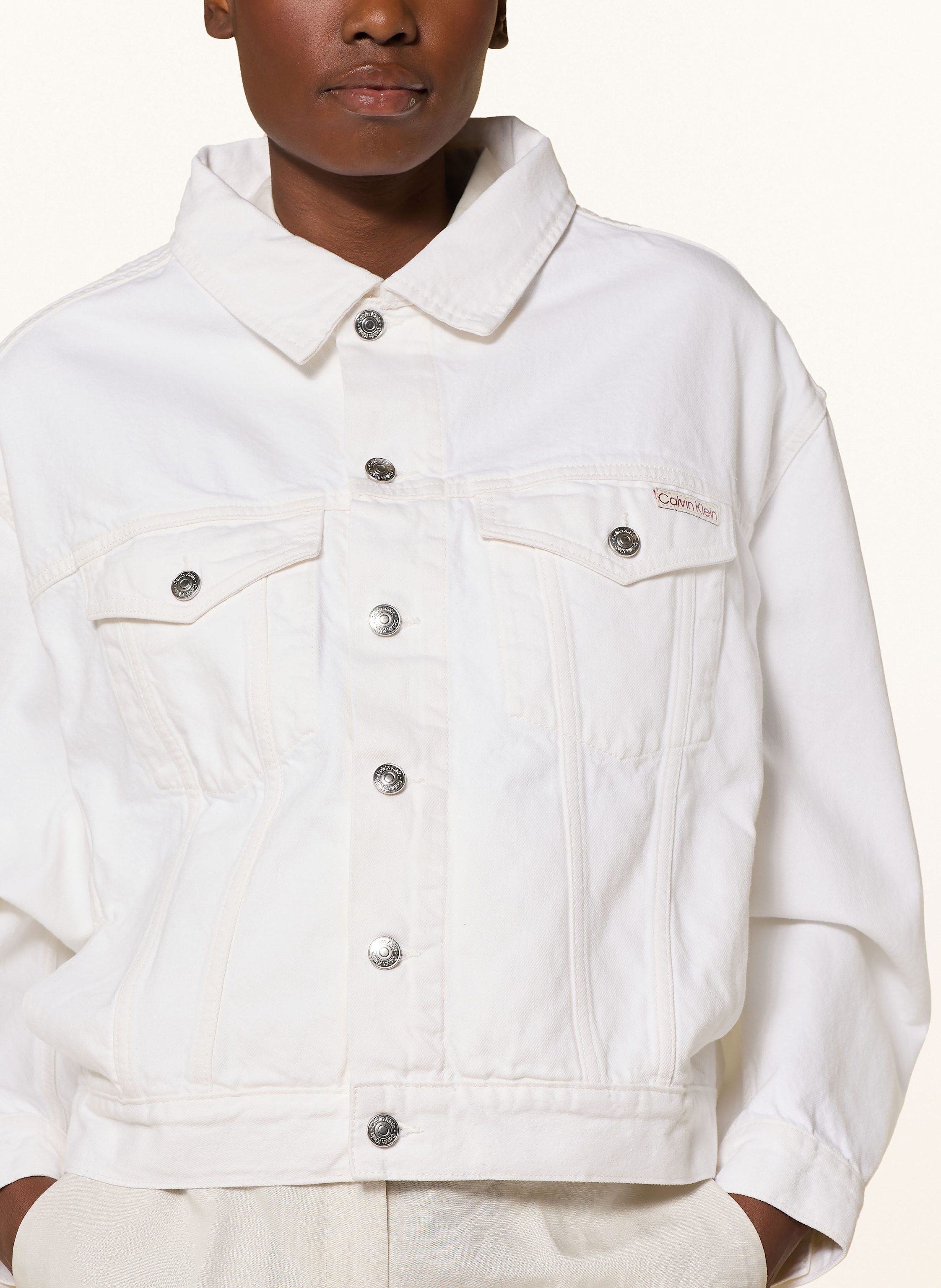 Thumbnail - Calvin Klein Jeans Jeansjacke weiss