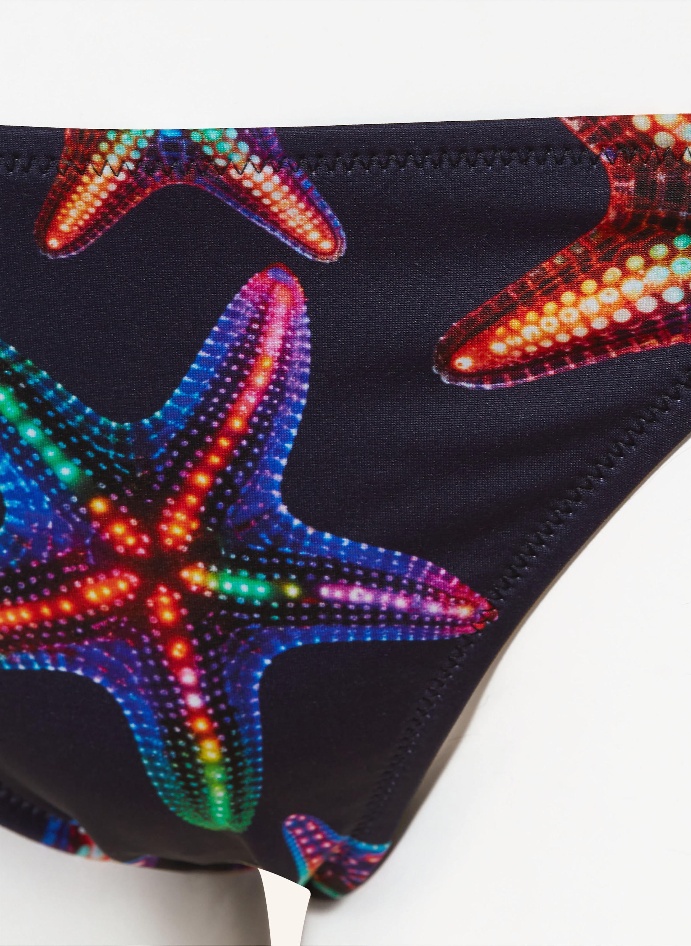 Thumbnail - Vilebrequin Triangel-Bikini-Hose Disco Stars Flore blau