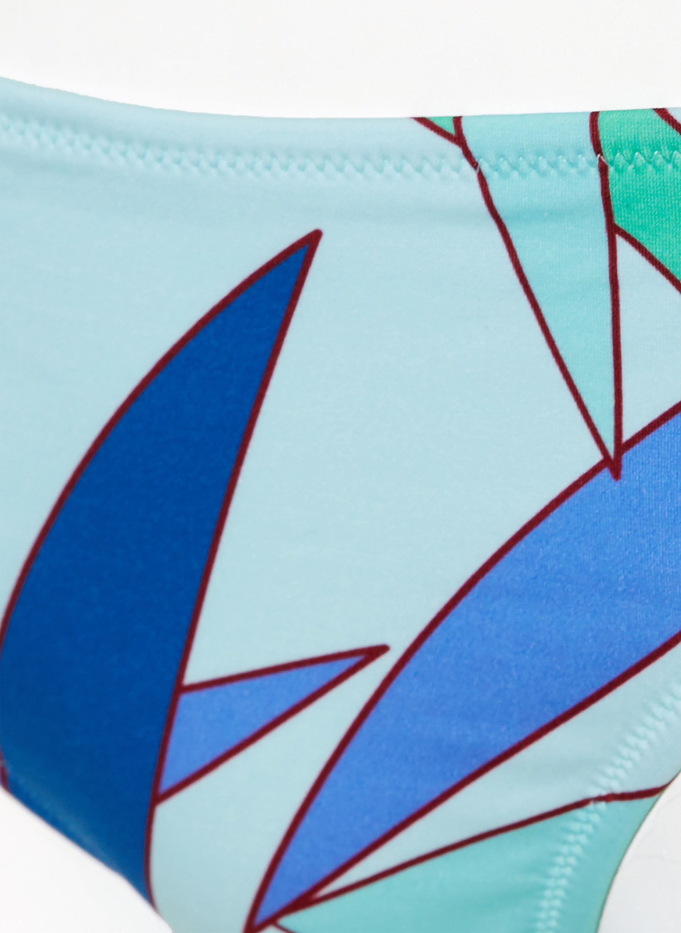 Thumbnail - Vilebrequin Basic-Bikini-Hose Madrague Frise blau