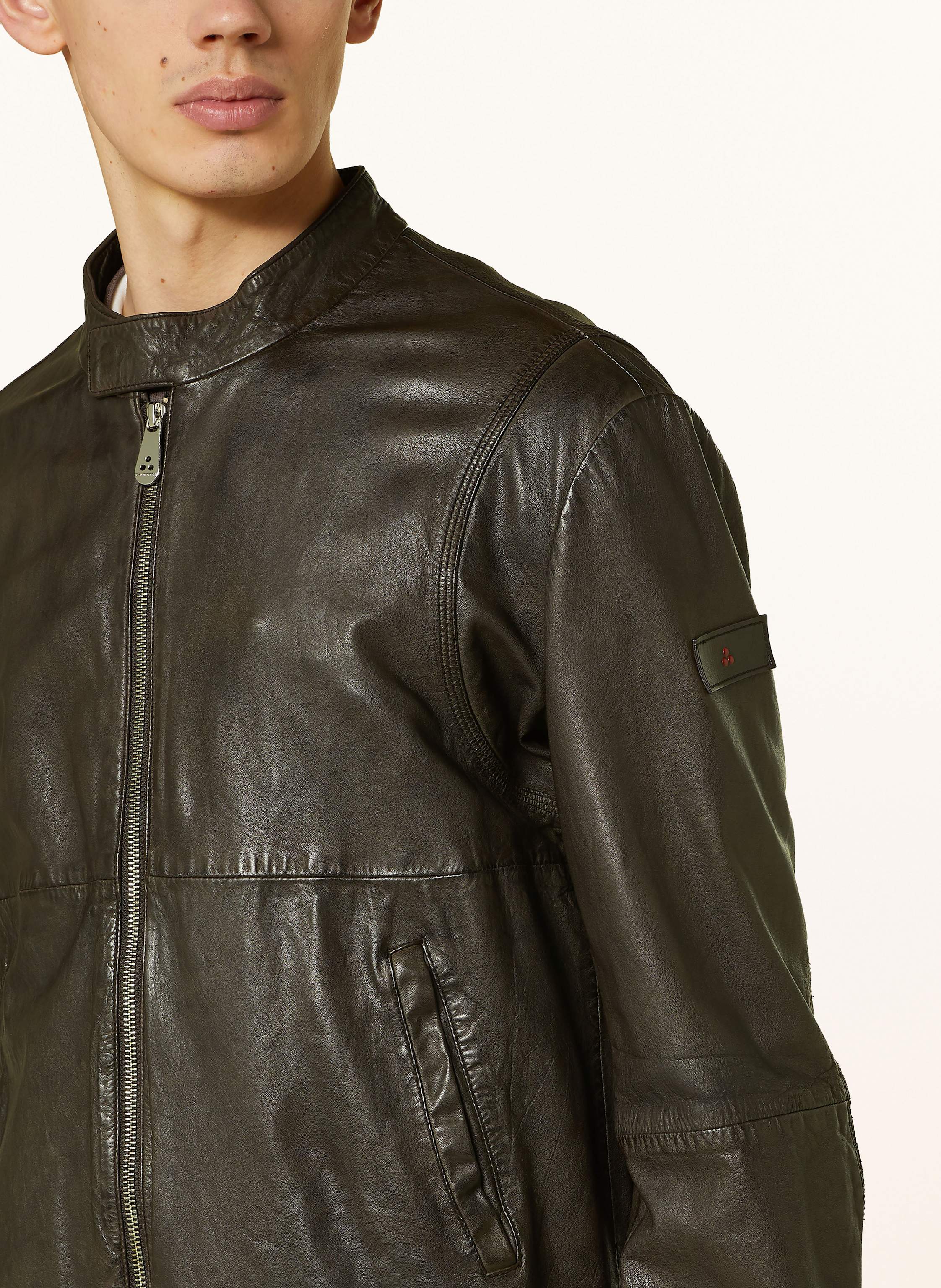 Thumbnail - Peuterey Lederblouson Tureia schwarz