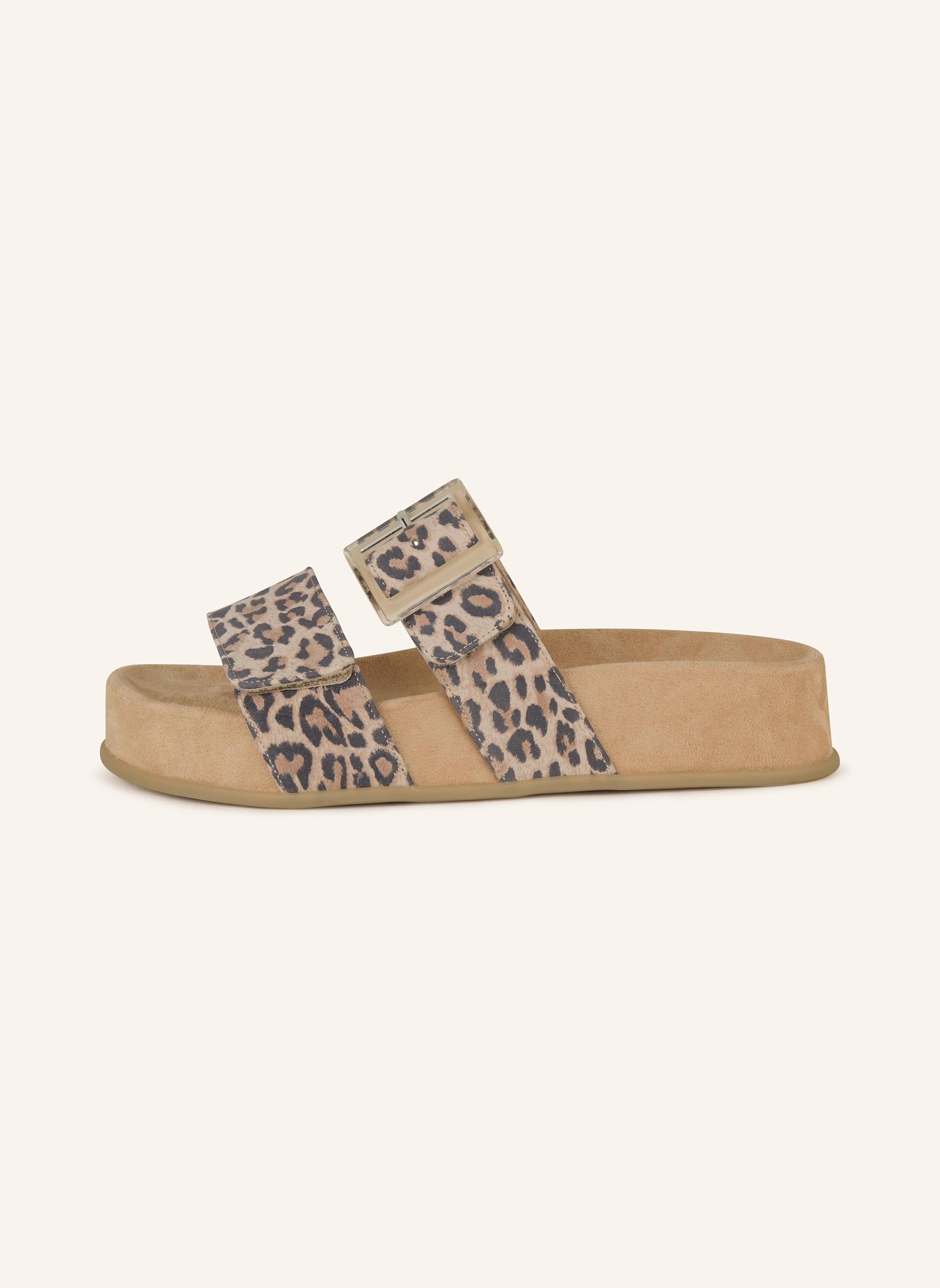 Thumbnail - Paul Green Plateau-Pantoletten beige