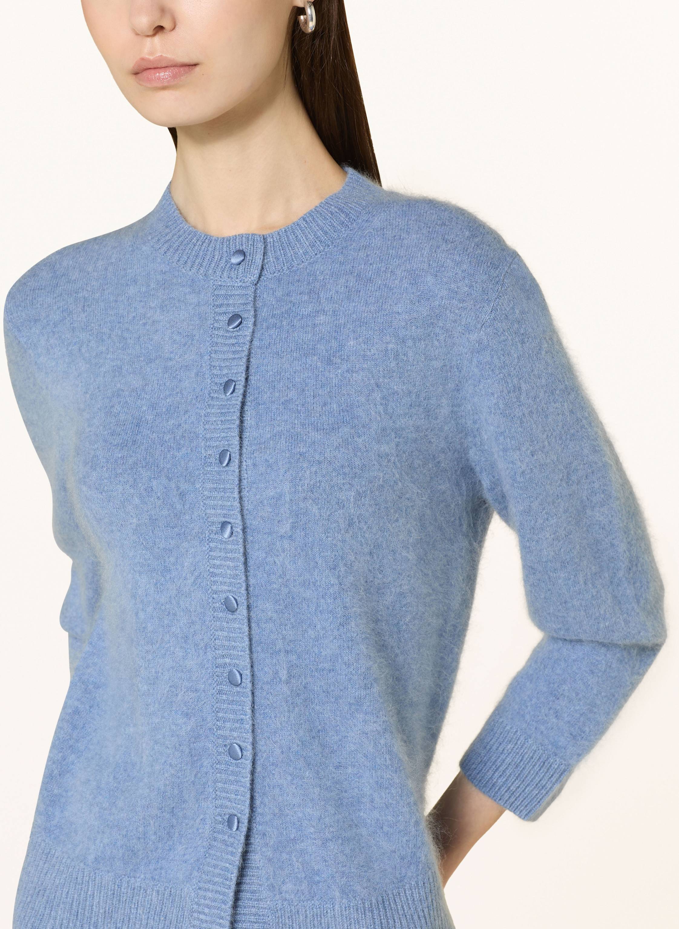 Thumbnail - Dorothee Schumacher Strickjacke Fluffy Statements Mit Cashmere blau