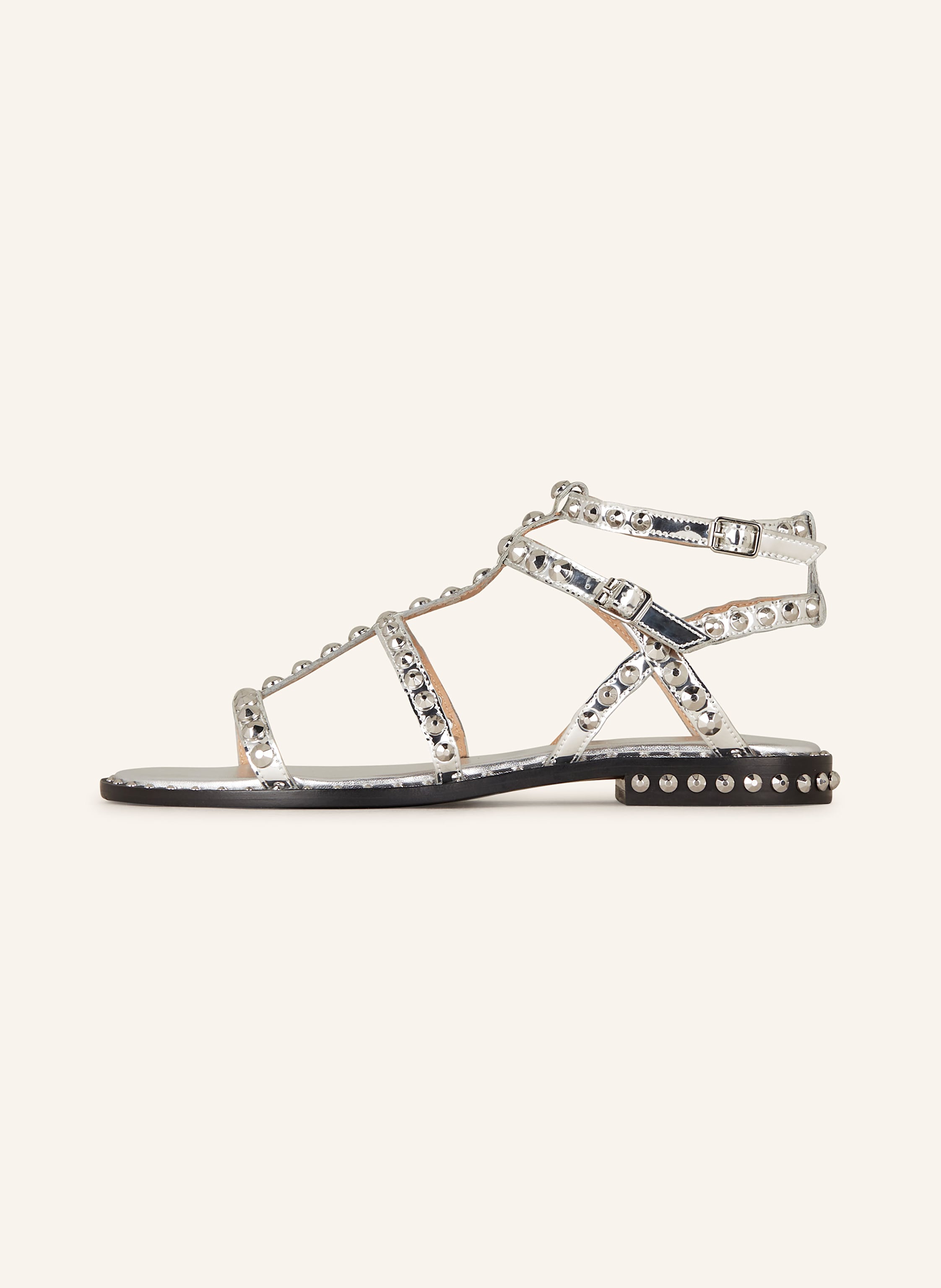Thumbnail - Ash Sandalen Precious Mit Nieten silber