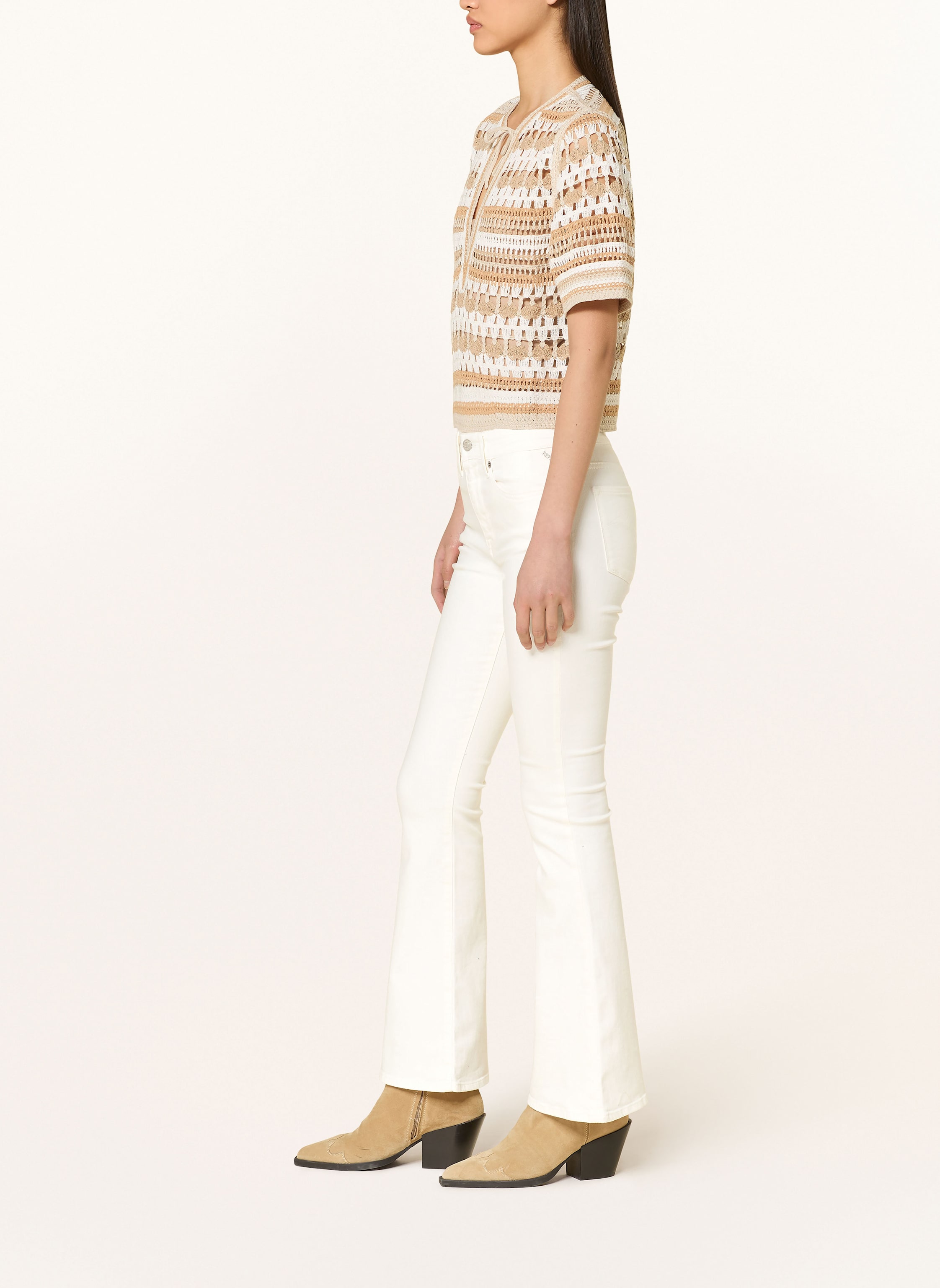 Thumbnail - Replay Flared Jeans Joella weiss