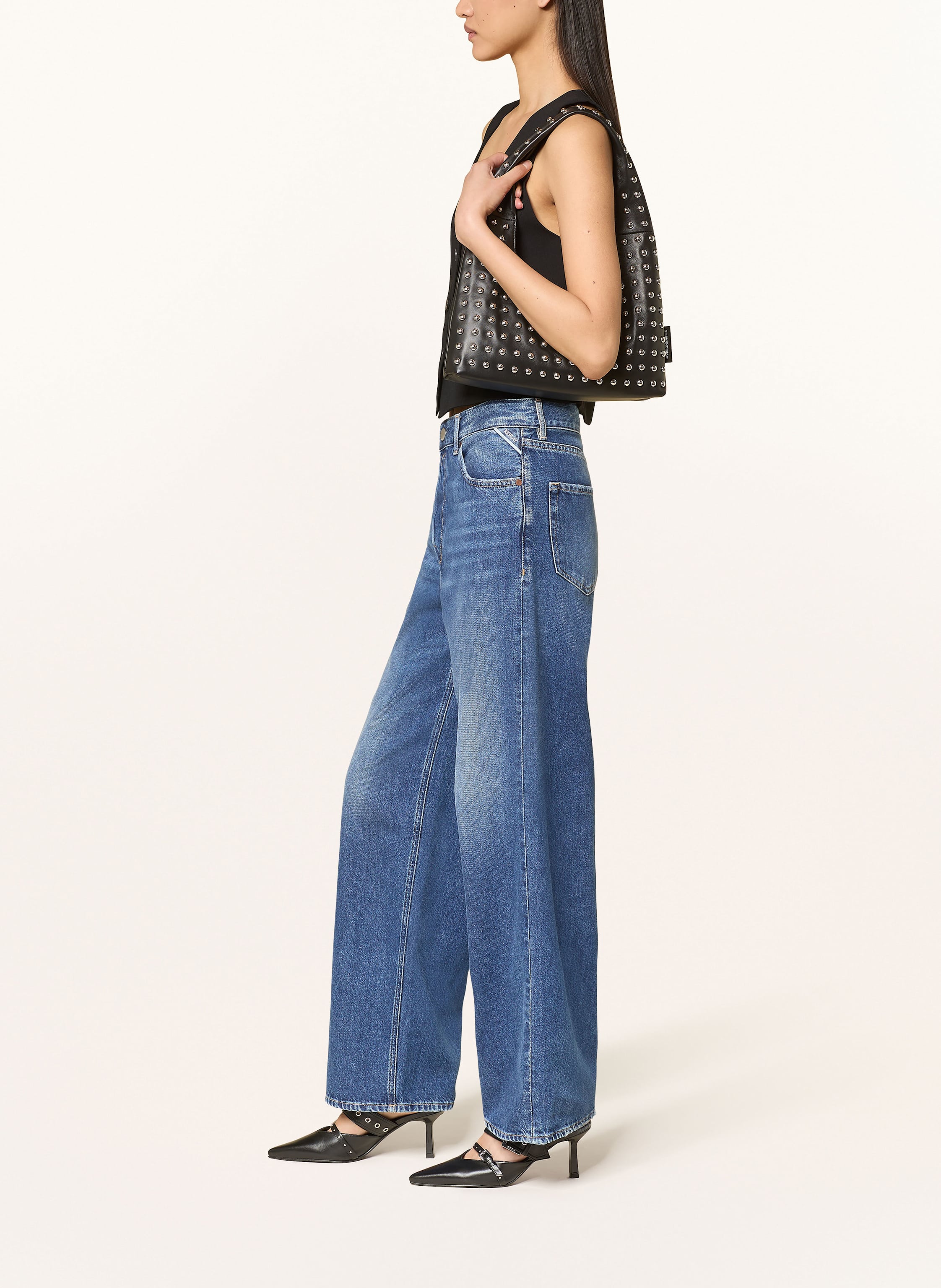 Thumbnail - Replay Straight Jeans Cary blau