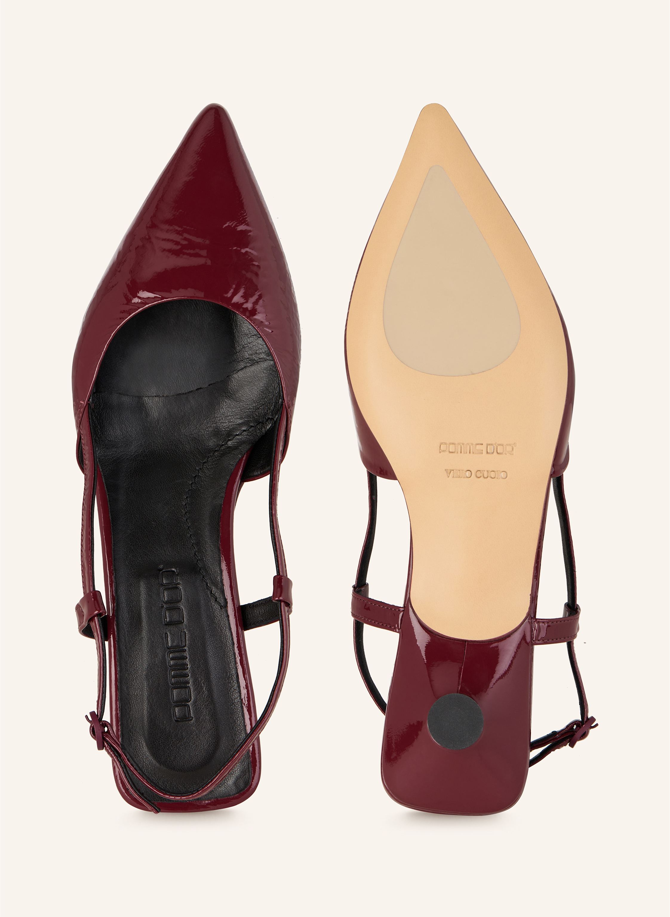 Thumbnail - Pomme D'or Slingballerinas Ginger rot