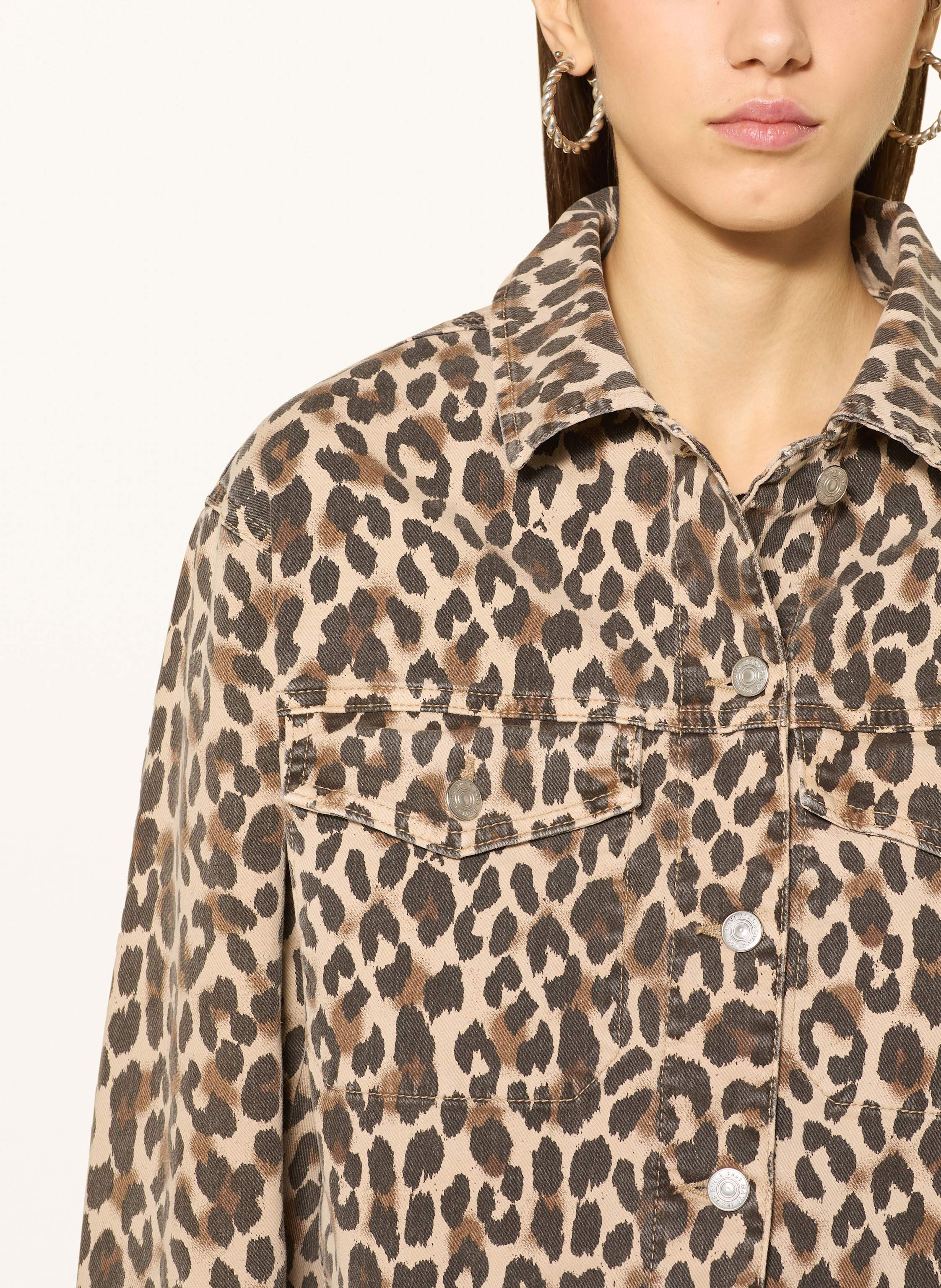 Thumbnail - Mavi Jeansjacke Maren beige