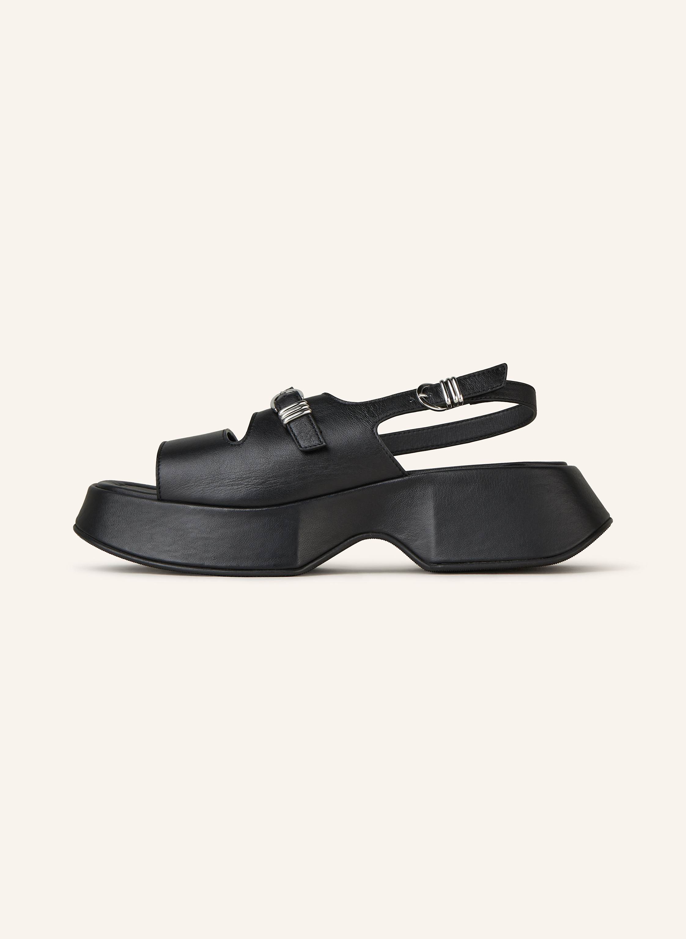 Thumbnail - Vic Matié Plateau-Sandalen schwarz