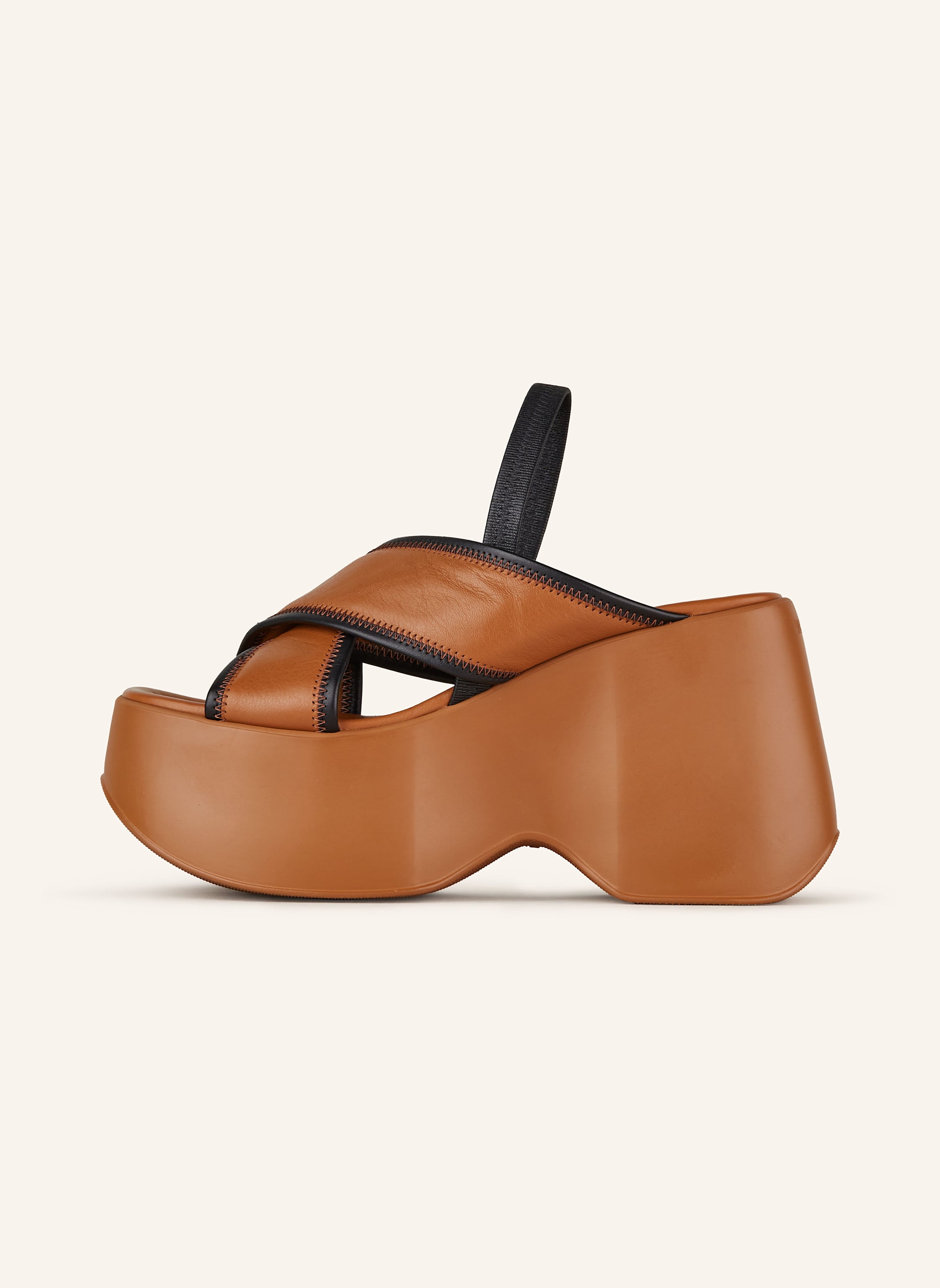 Thumbnail - Vic Matié Plateau-Sandalen braun