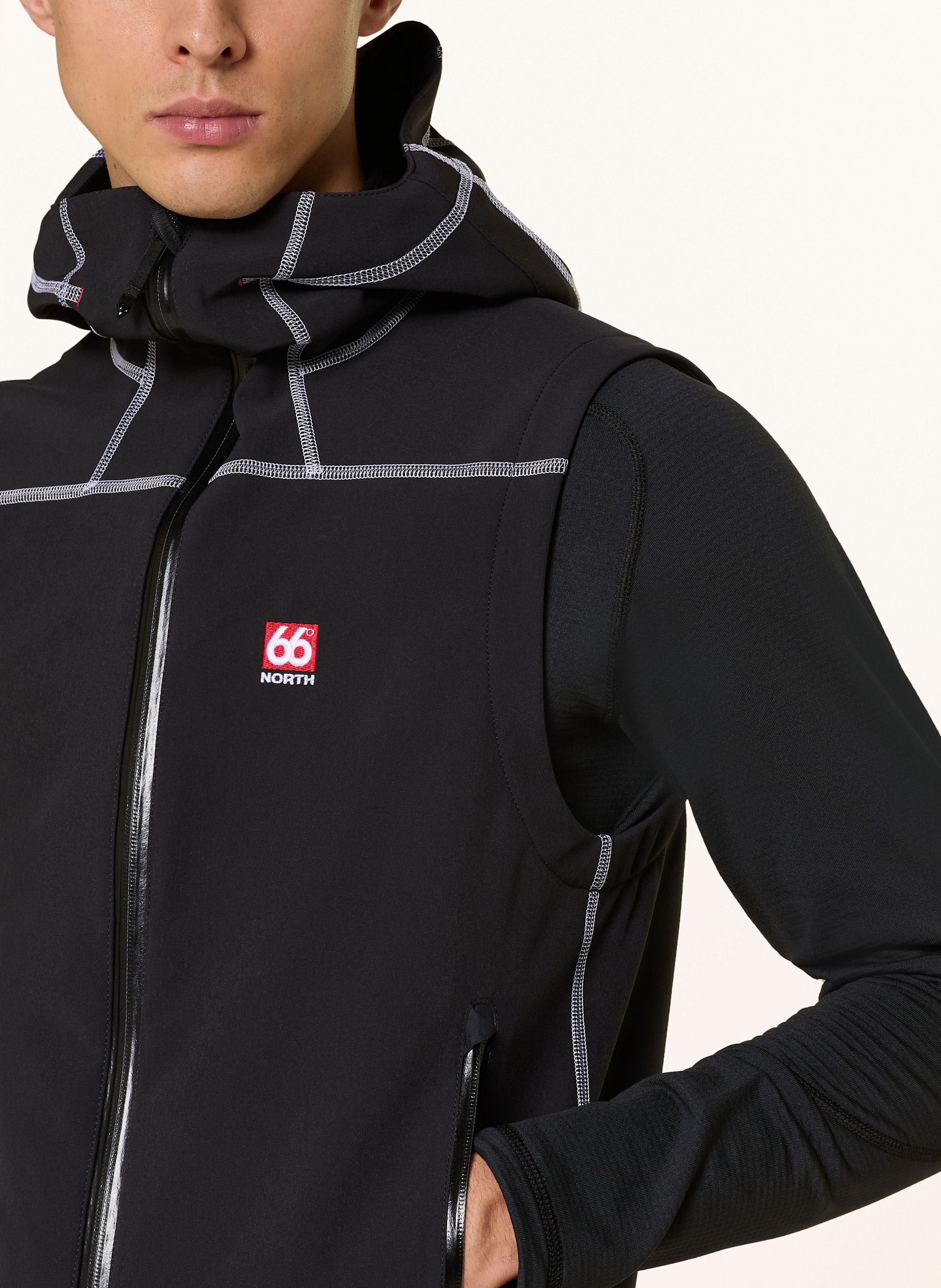 Thumbnail - 66°North Softshell-Weste Vatnajokull schwarz