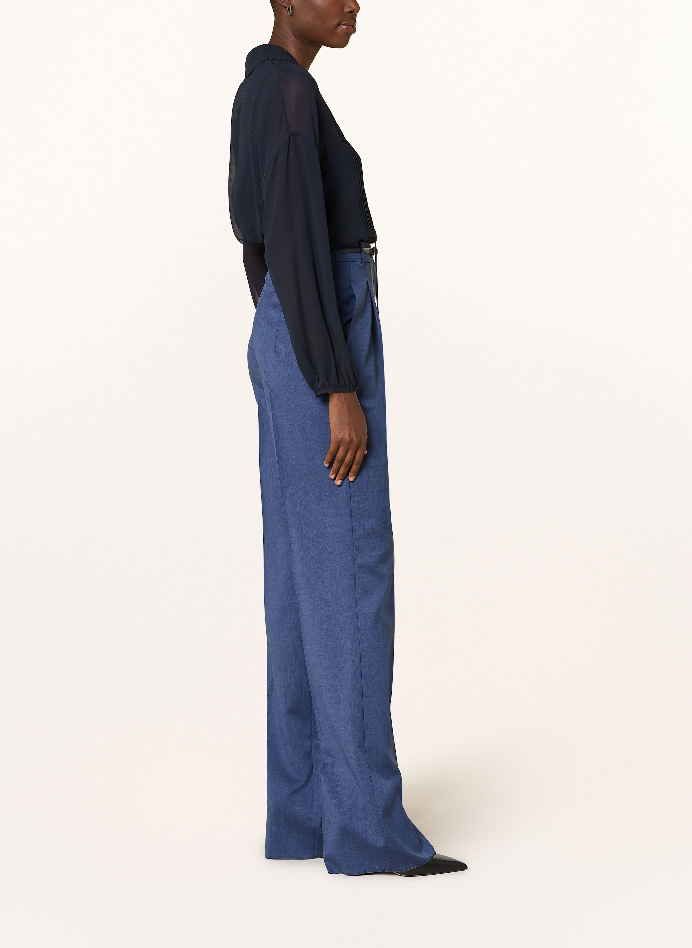 Thumbnail - Max Mara Studio Marlenehose Anfora blau