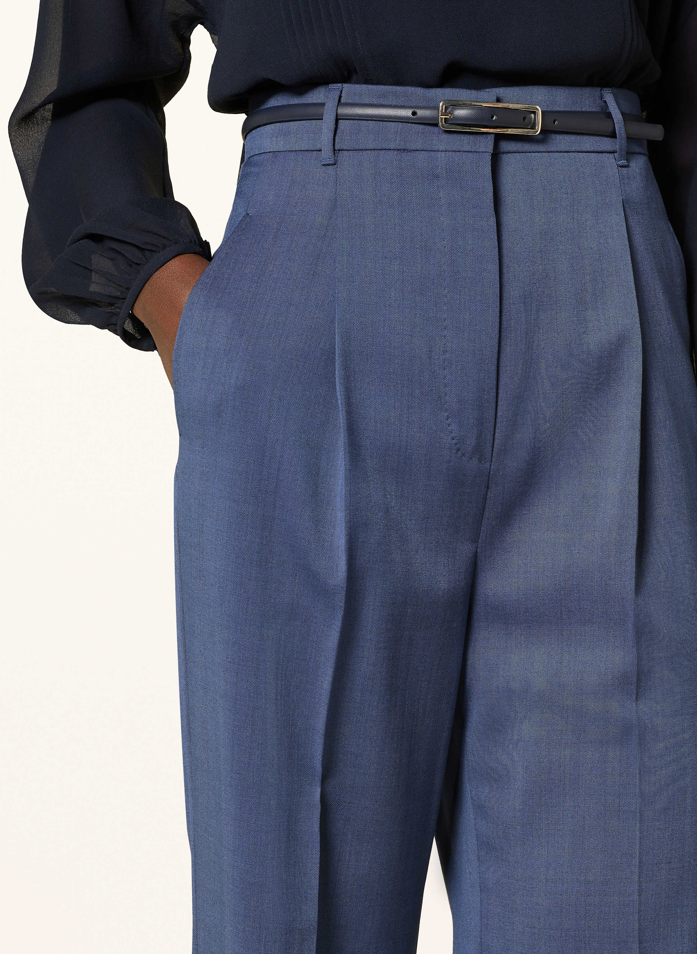 Thumbnail - Max Mara Studio Marlenehose Anfora blau