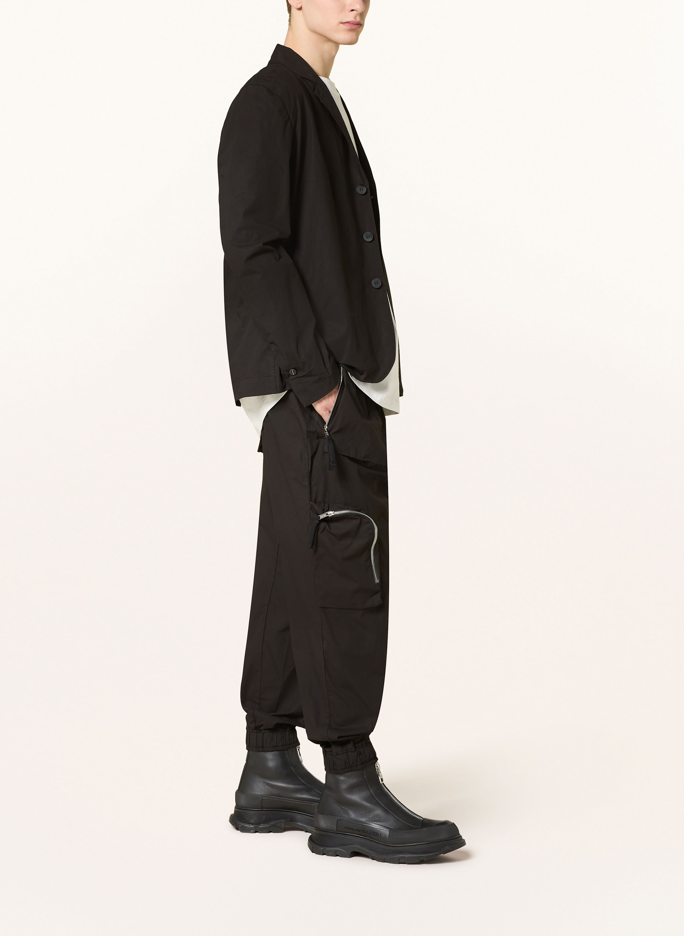 Thumbnail - Thom/Krom Cargohose Slim Fit schwarz
