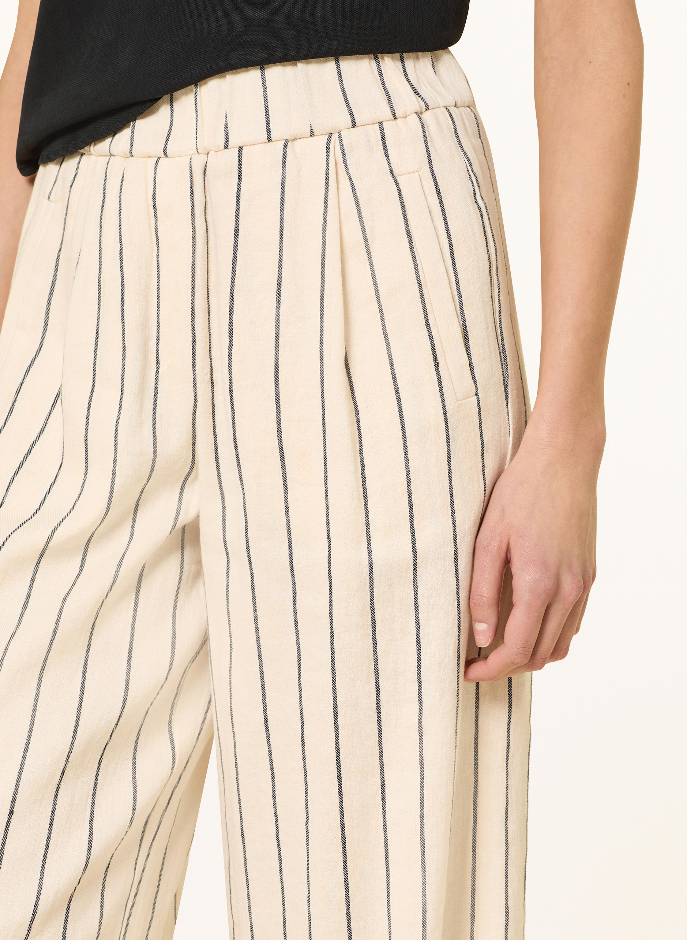 Thumbnail - Lanius Marlenehose Mit Leinen beige