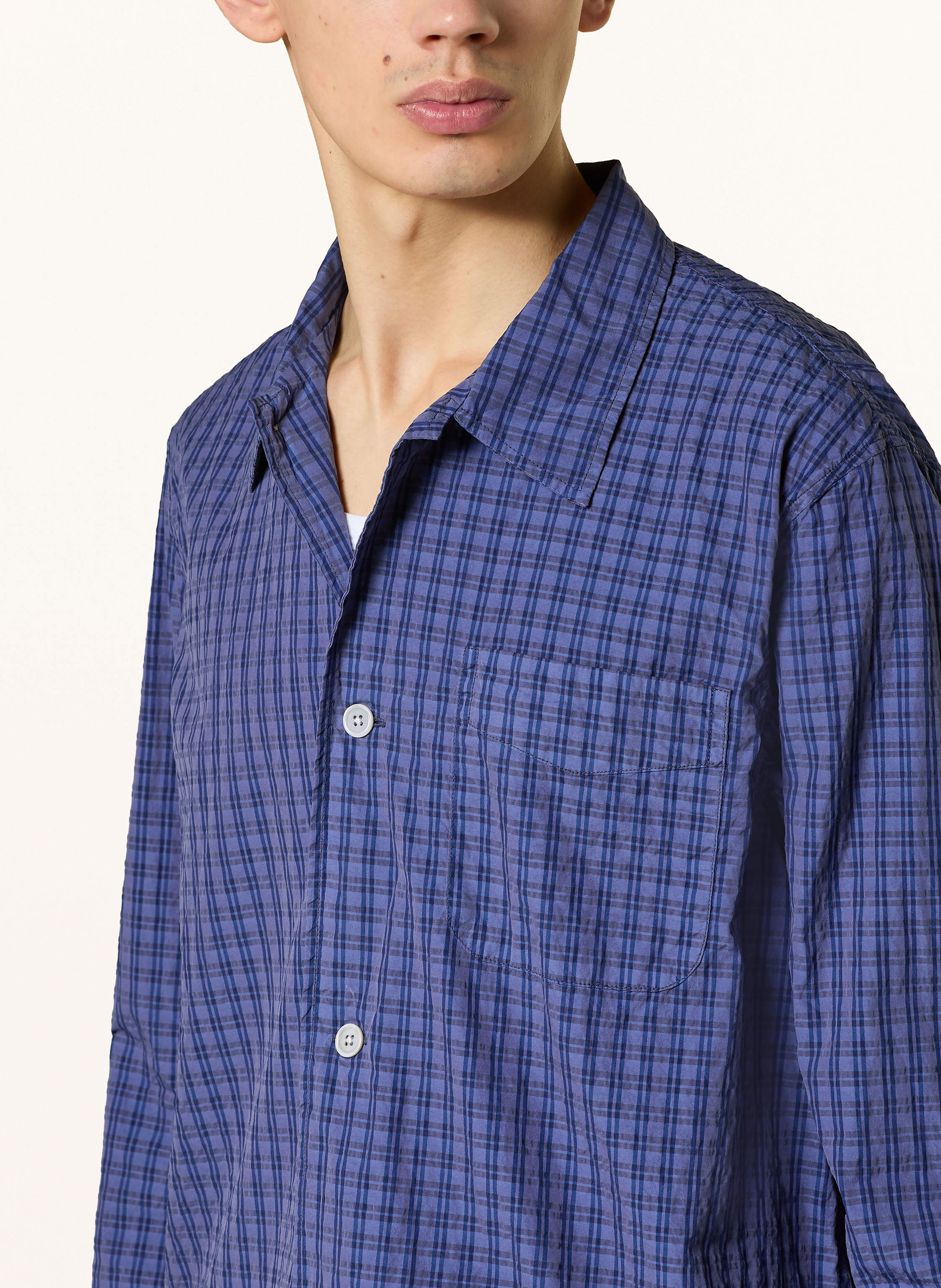 Thumbnail - Our Legacy Hemd Box Comfort Fit blau