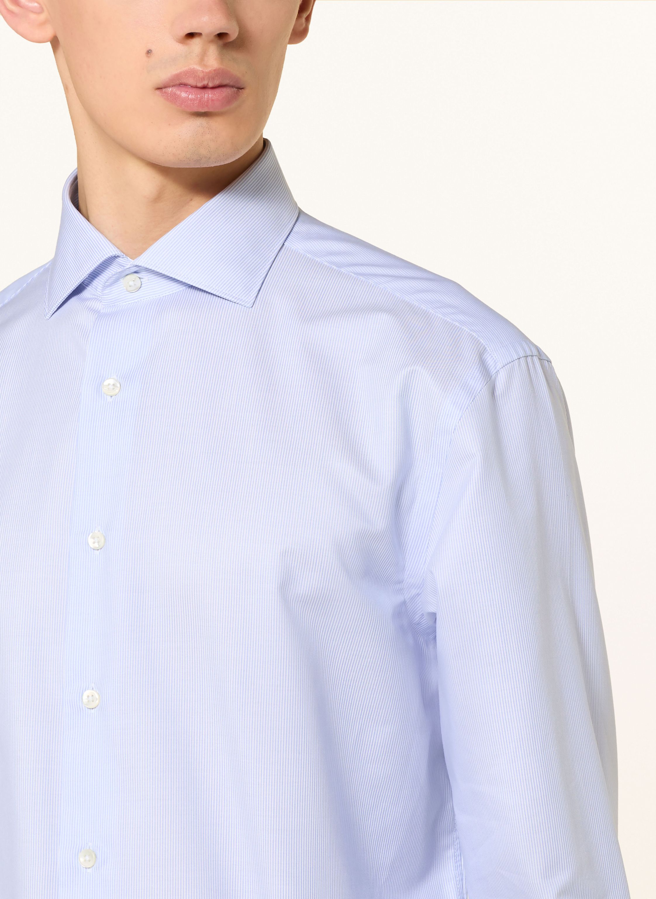 Thumbnail - Canali Hemd Regular Fit blau