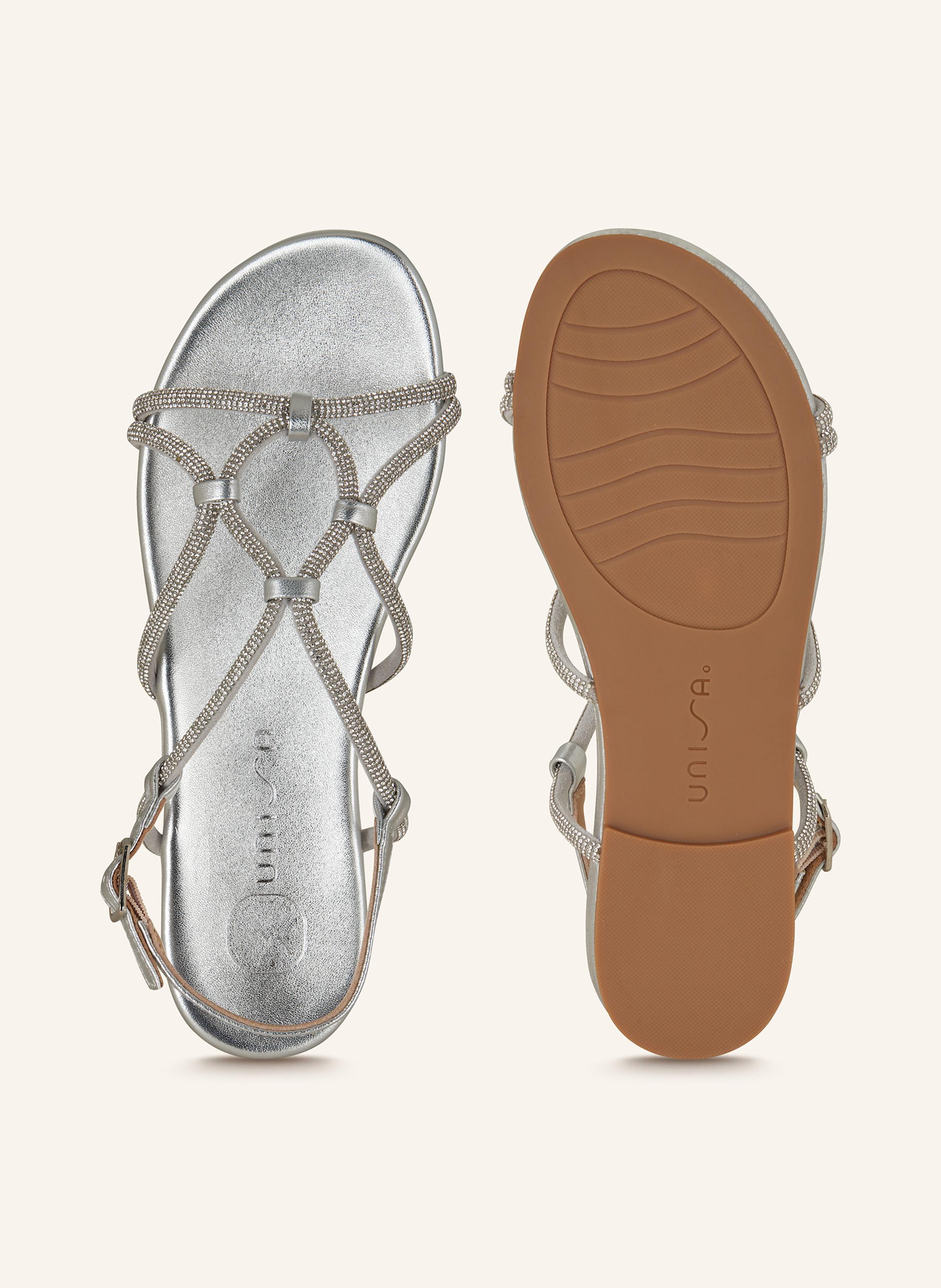 Thumbnail - Unisa Sandalen Cooper Mit Schmucksteinen silber