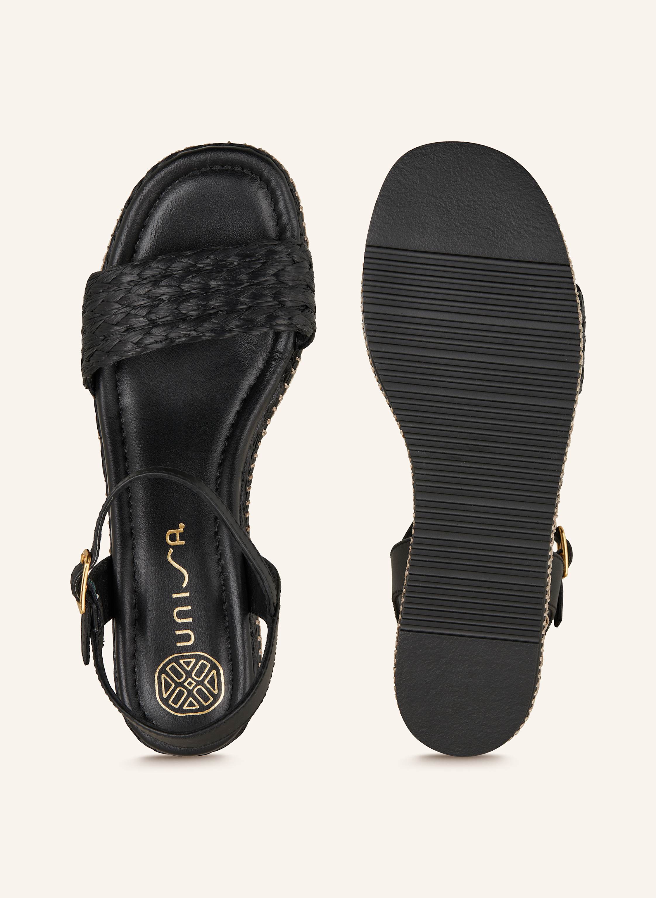 Thumbnail - Unisa Plateau-Sandalen Kebec schwarz