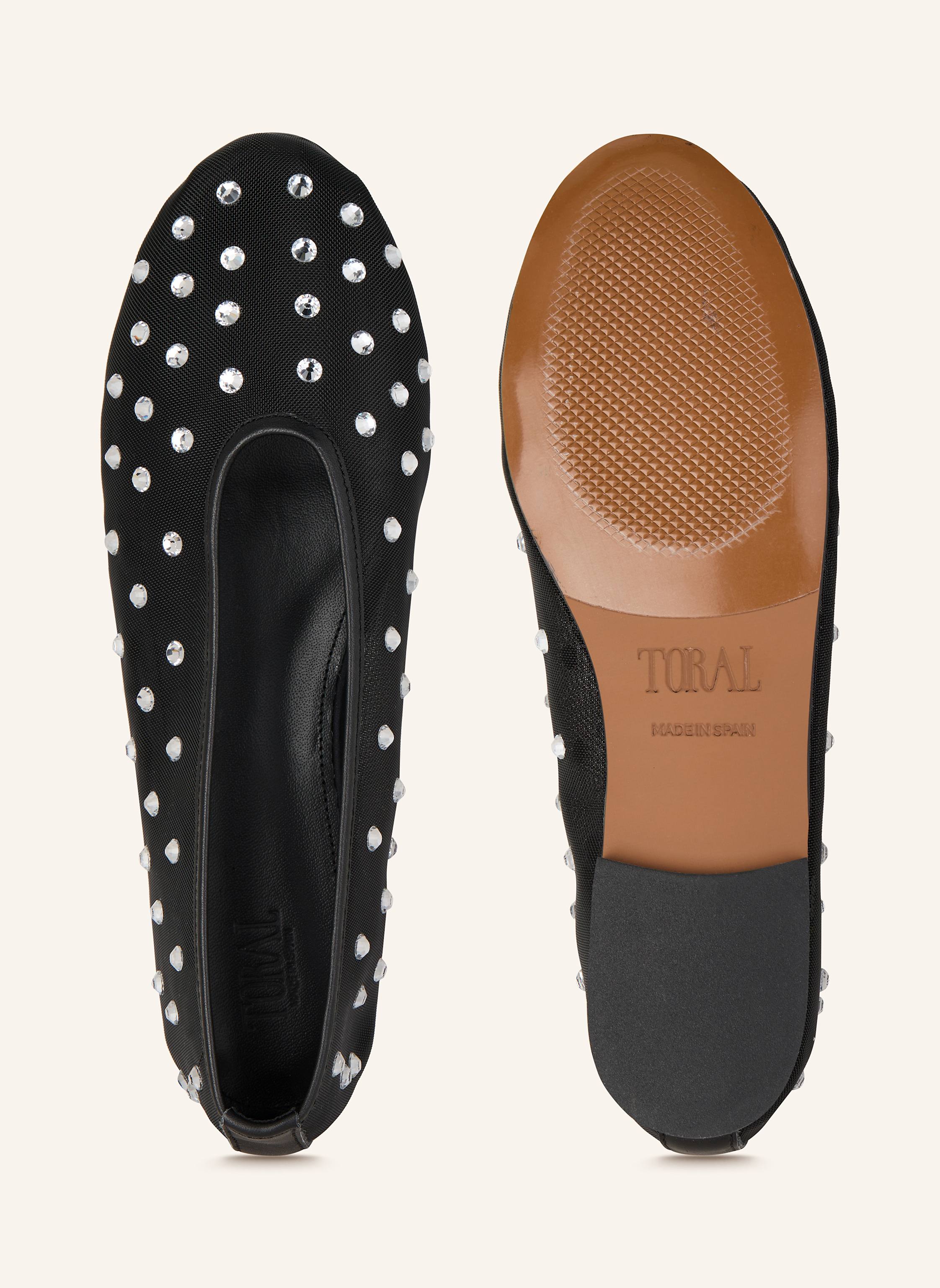 Thumbnail - Toral Ballerinas Sybilla Mit Schmucksteinen schwarz