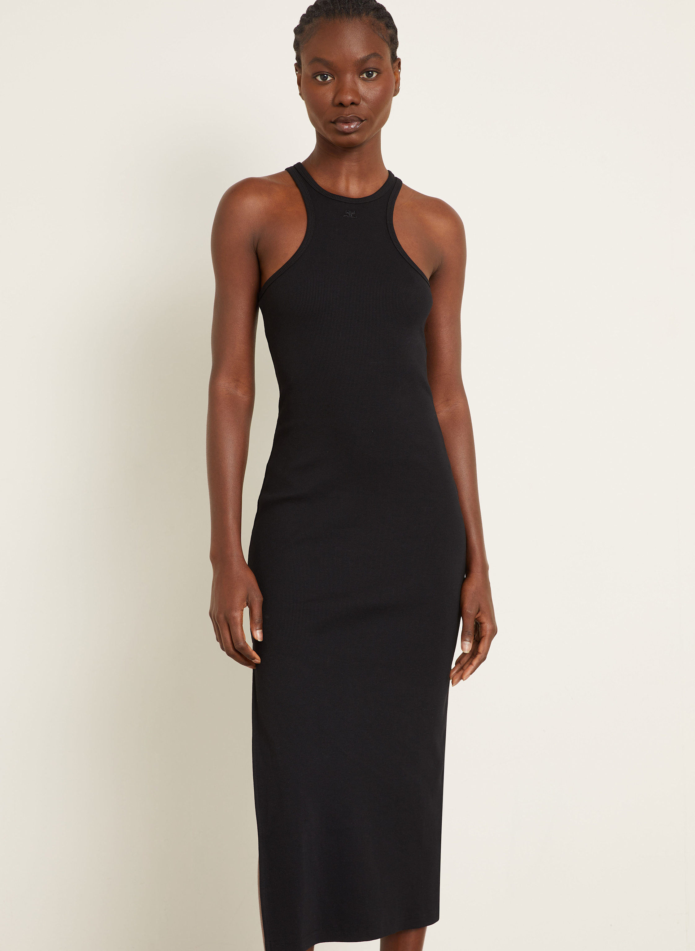 Thumbnail - Courrèges Jerseykleid schwarz