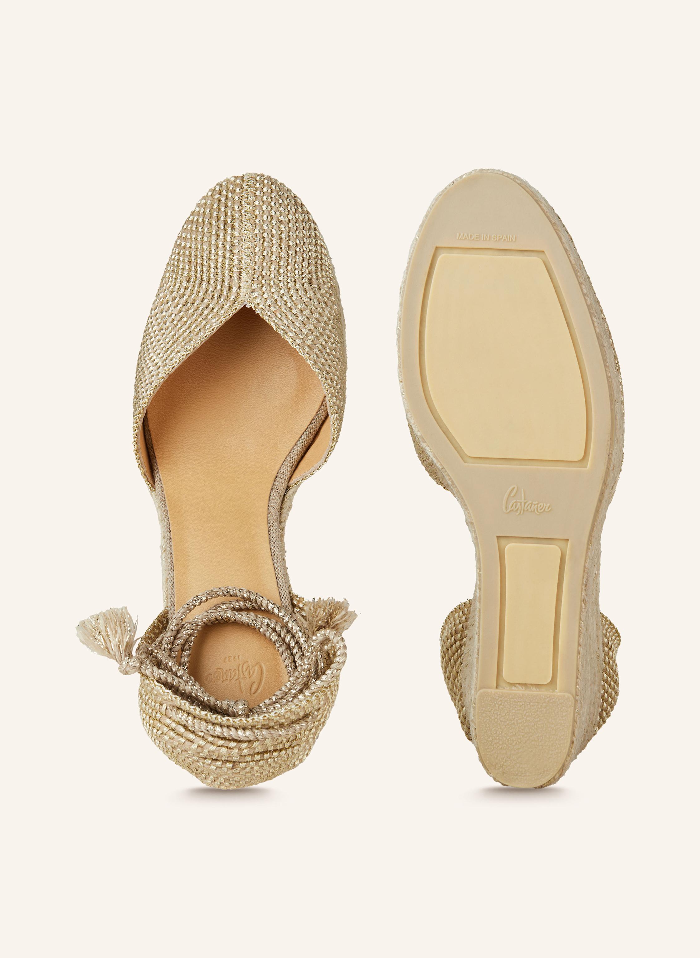 Thumbnail - Castaner Wedges Cora Mit Glitzergarn gold