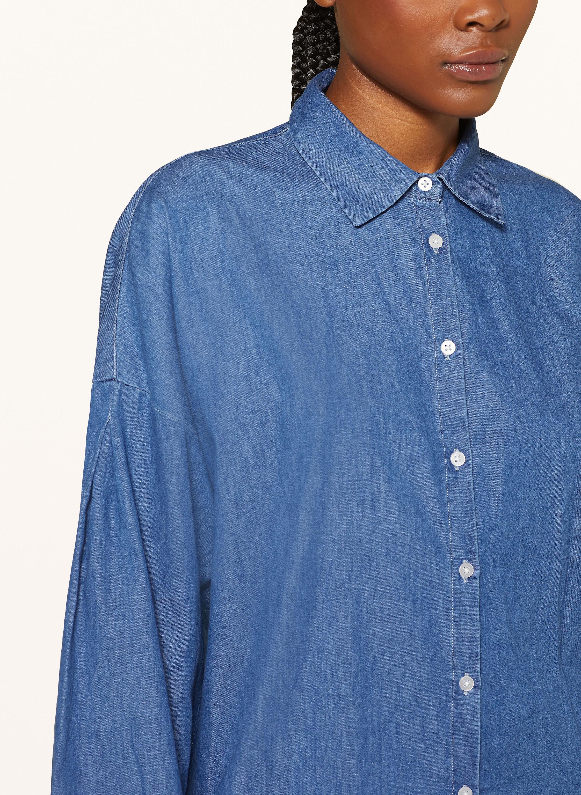 Thumbnail - Ladneri Hemdbluse Lyon In Jeansoptik blau