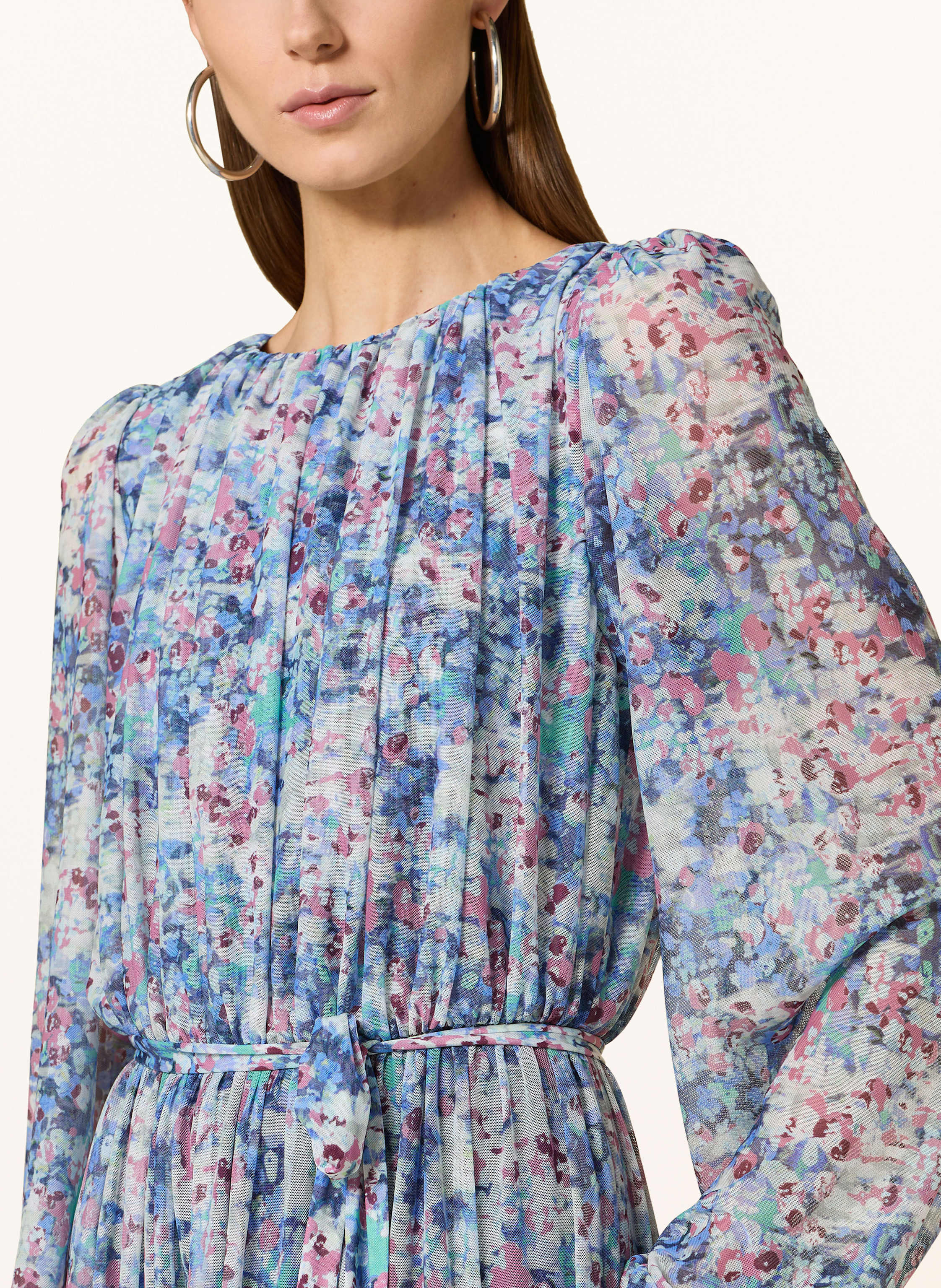 Thumbnail - Swing Abendkleid Aus Mesh blau