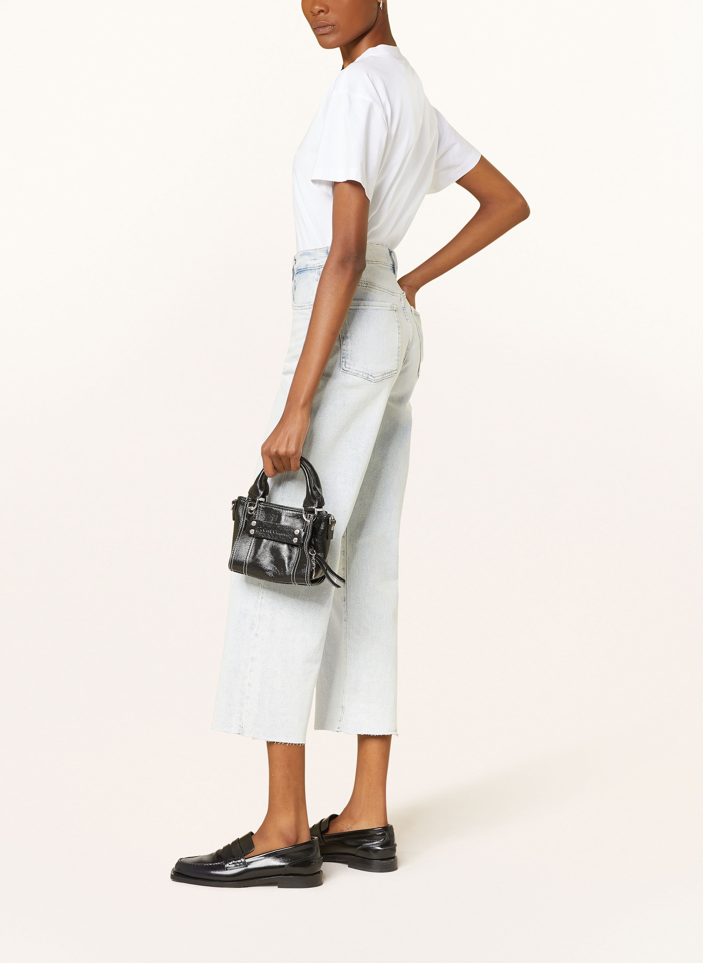 Thumbnail - 7 For All Mankind Straight Jeans Cropped Alexa blau