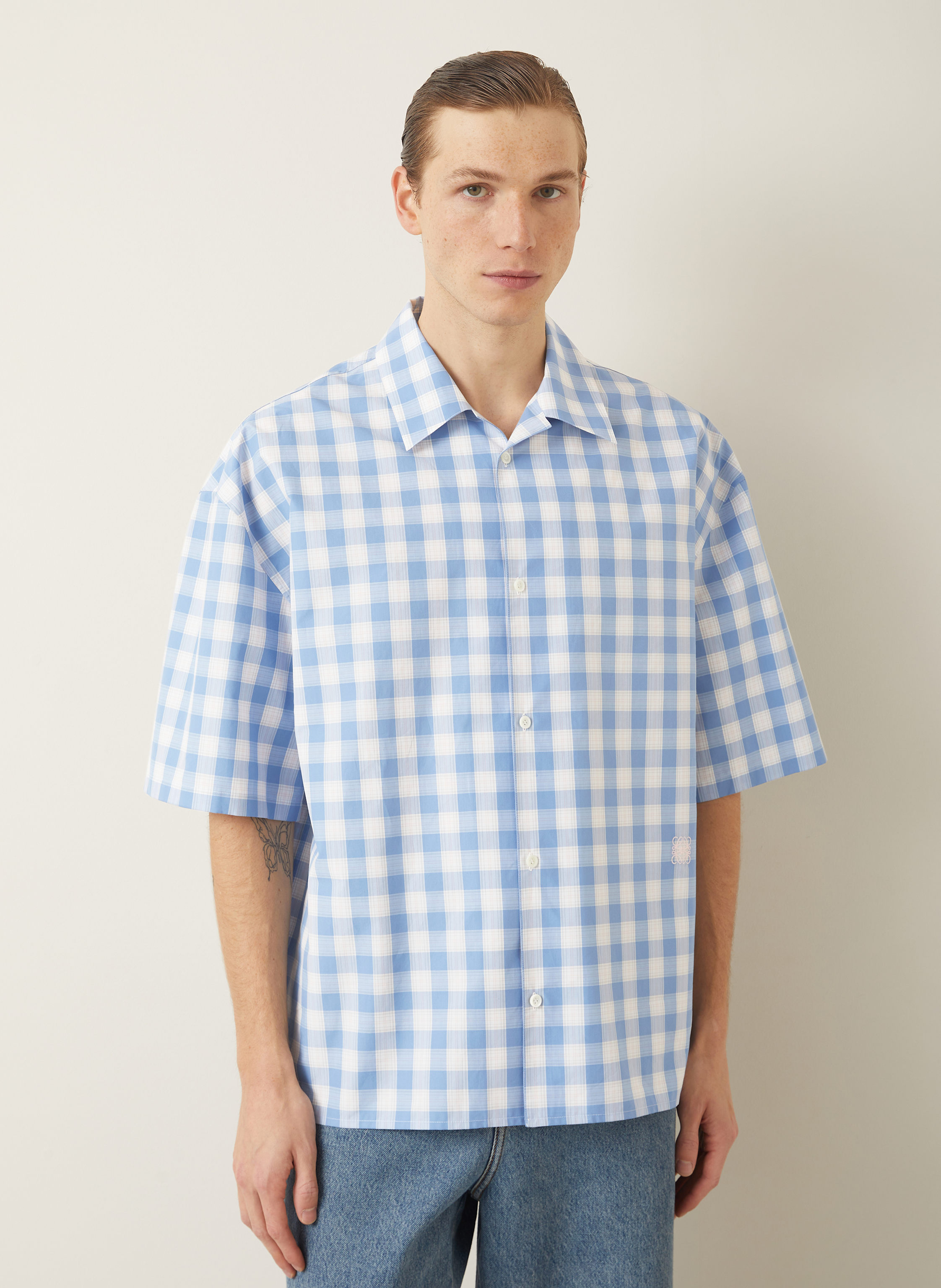 Thumbnail - Loewe Kurzarm-Hemd Comfort Fit blau