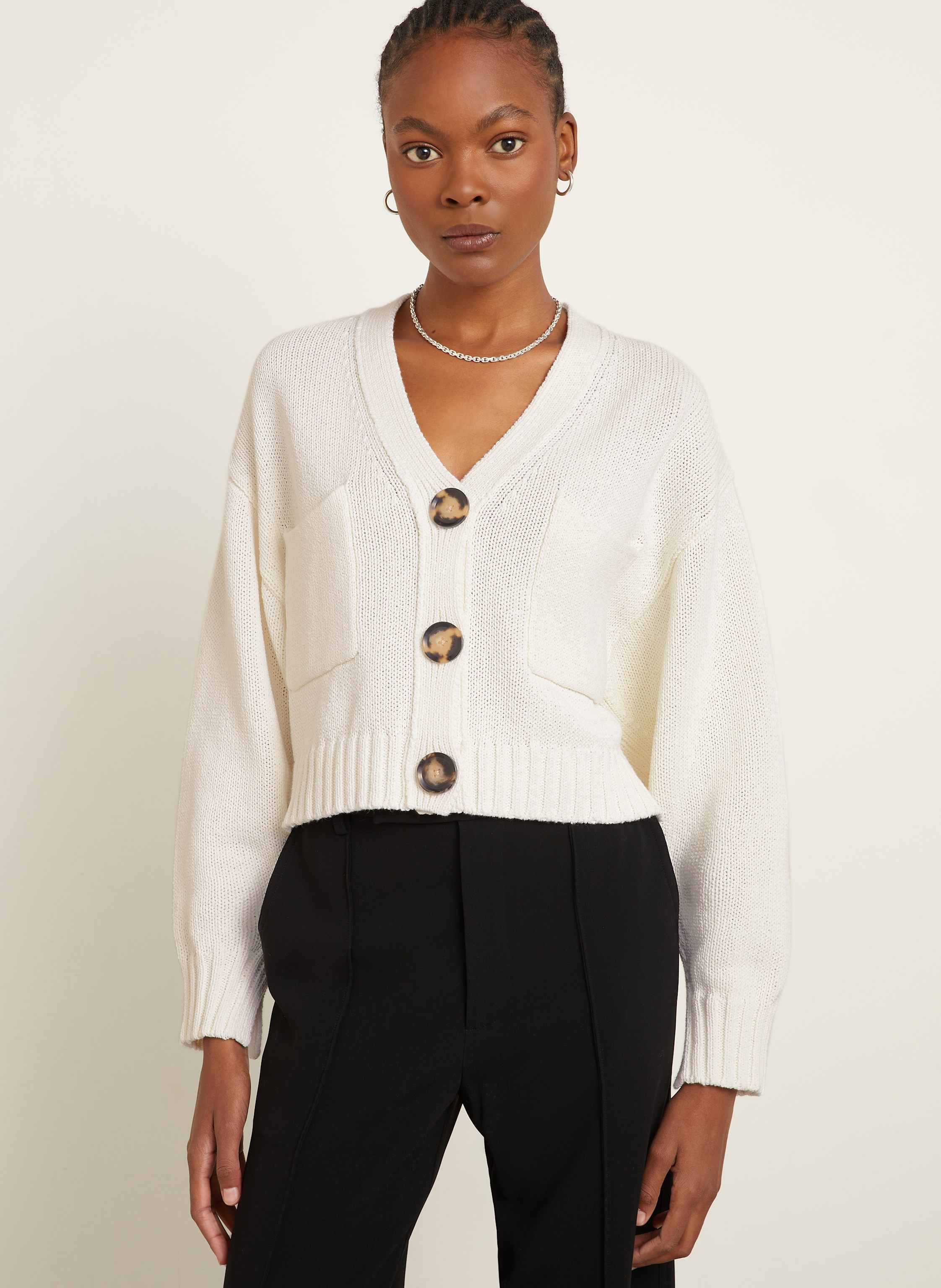 Thumbnail - Proenza Schouler Strickjacke Sofia weiss