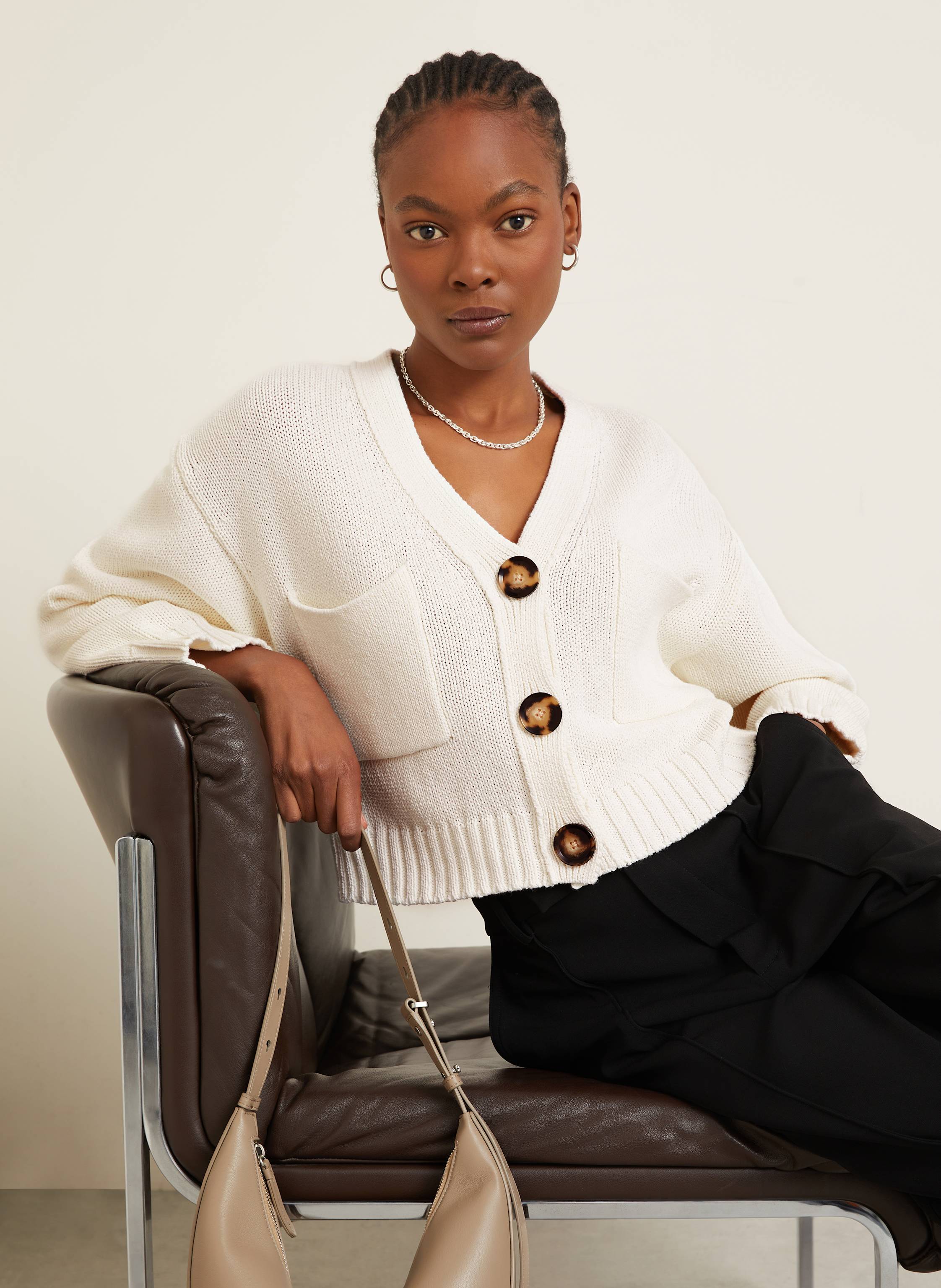 Thumbnail - Proenza Schouler Strickjacke Sofia weiss