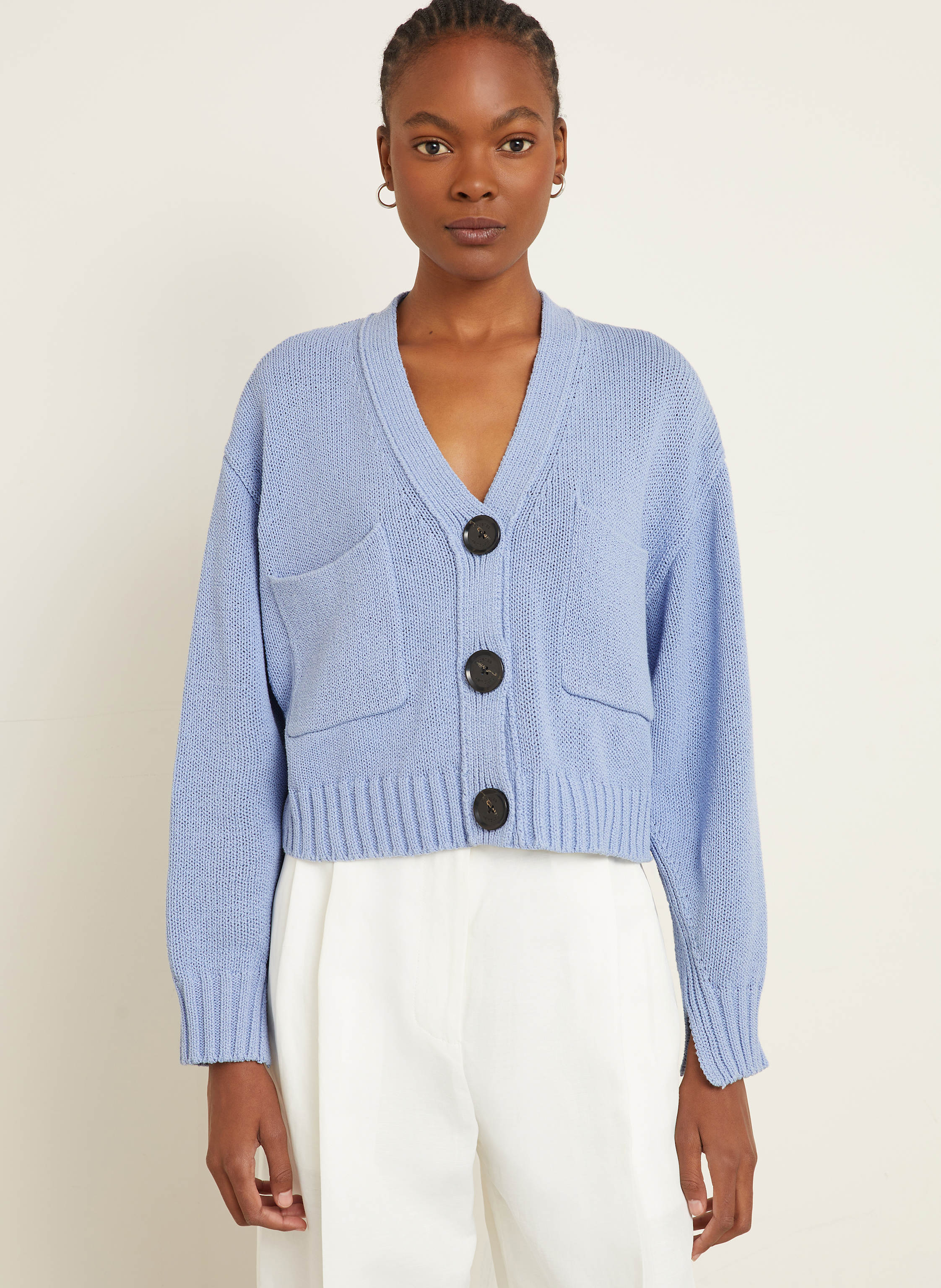 Thumbnail - Proenza Schouler Strickjacke Sofia blau
