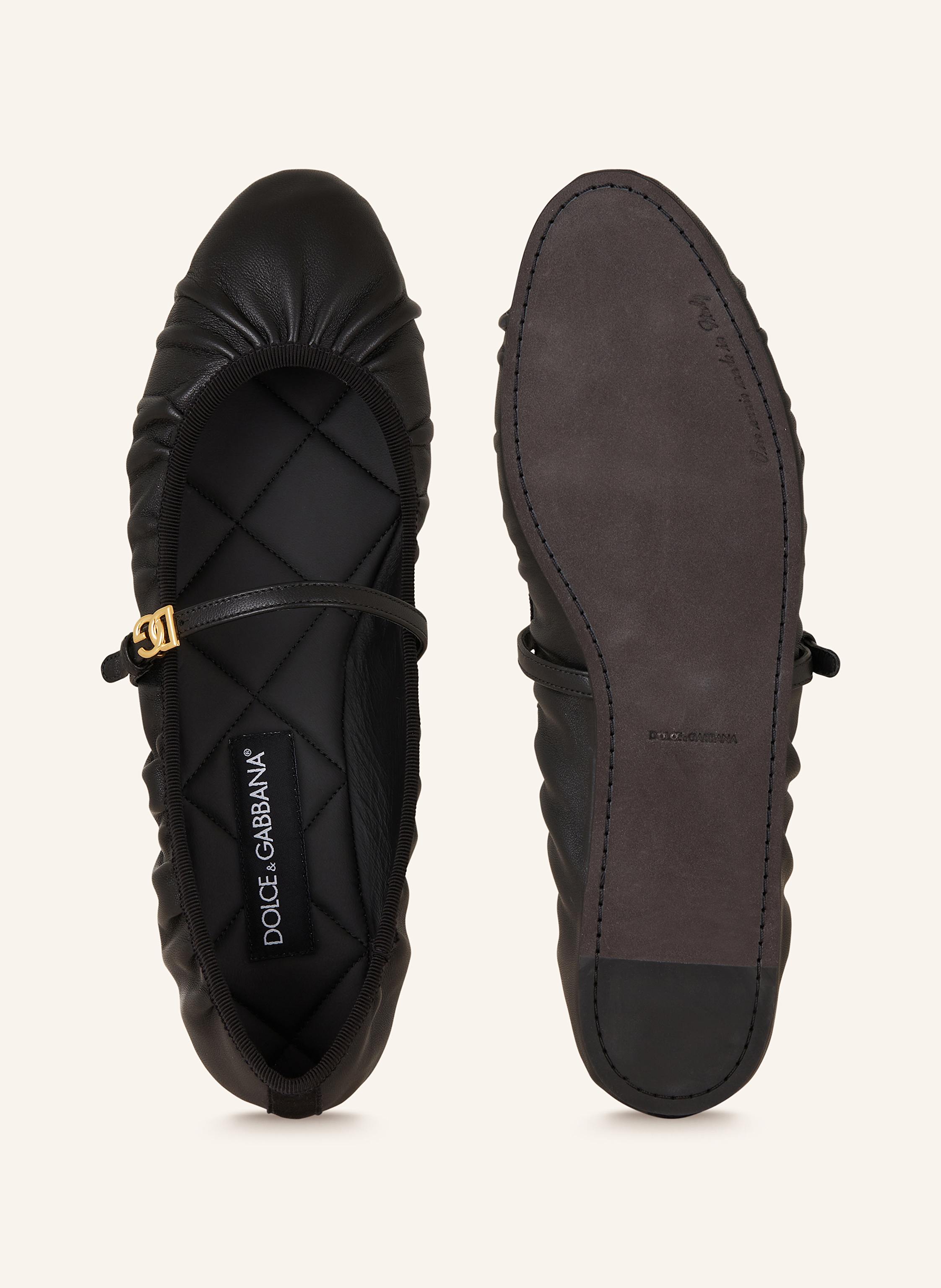 Thumbnail - Dolce & Gabbana Mary-Jane-Ballerinas schwarz