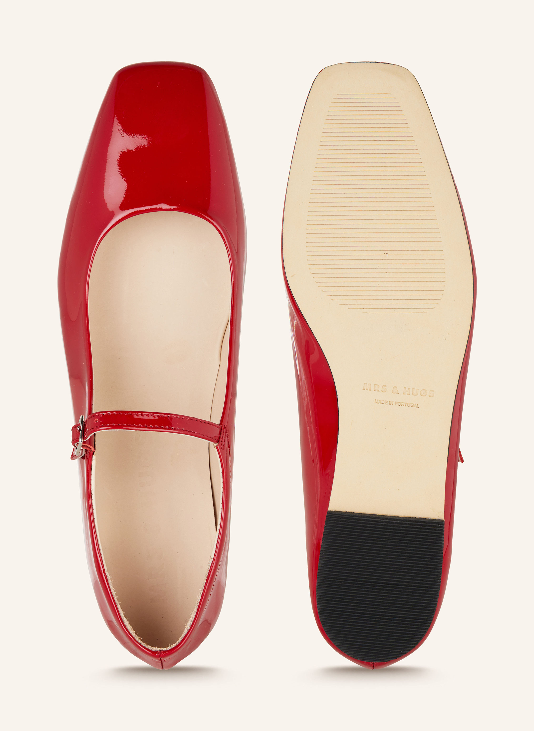 Thumbnail - Mrs & Hugs Mary-Jane-Ballerinas rot