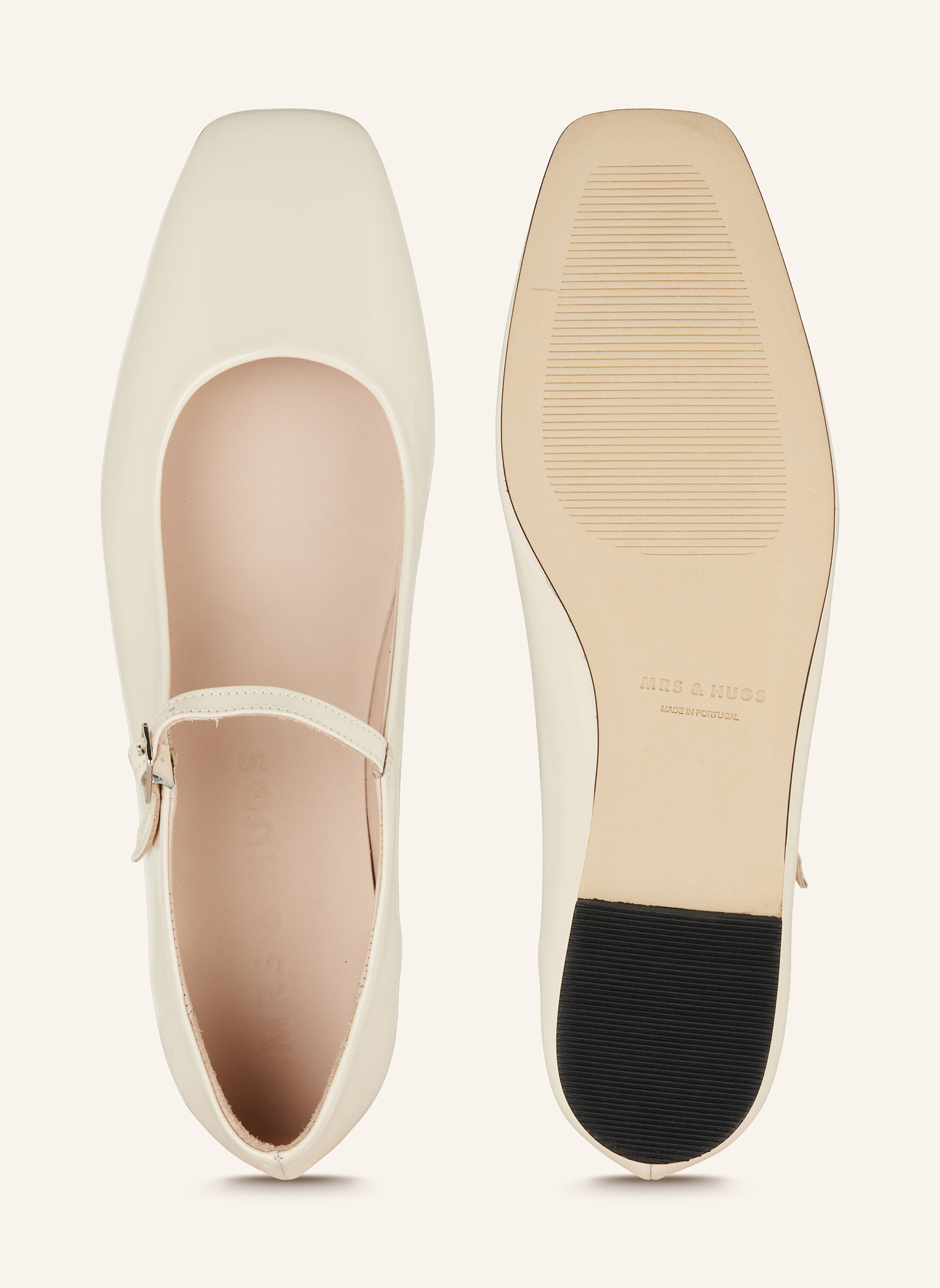 Thumbnail - Mrs & Hugs Mary-Jane-Ballerinas weiss