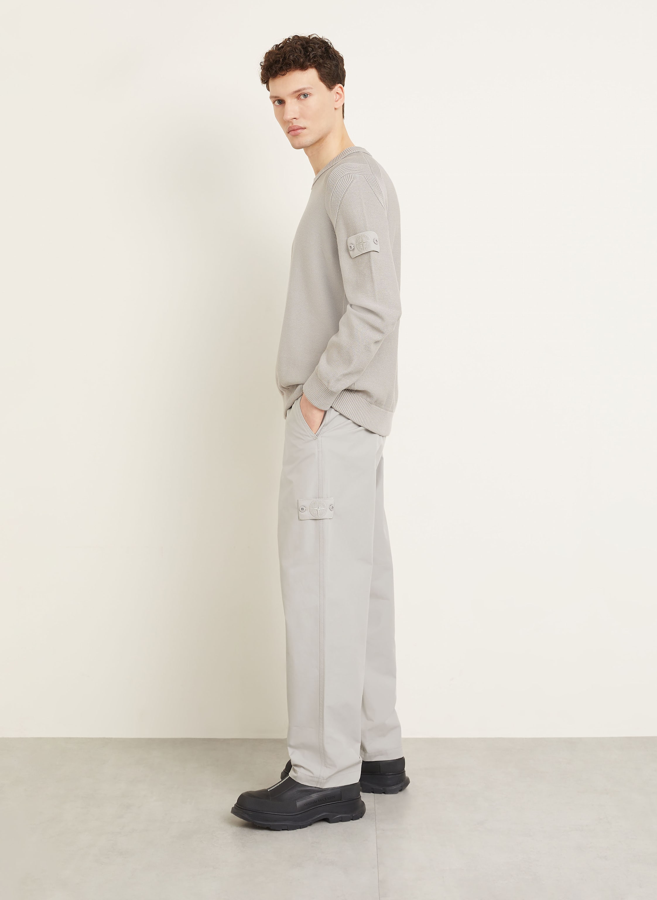 Thumbnail - Stone Island Chino Ghost Regular Fit grau