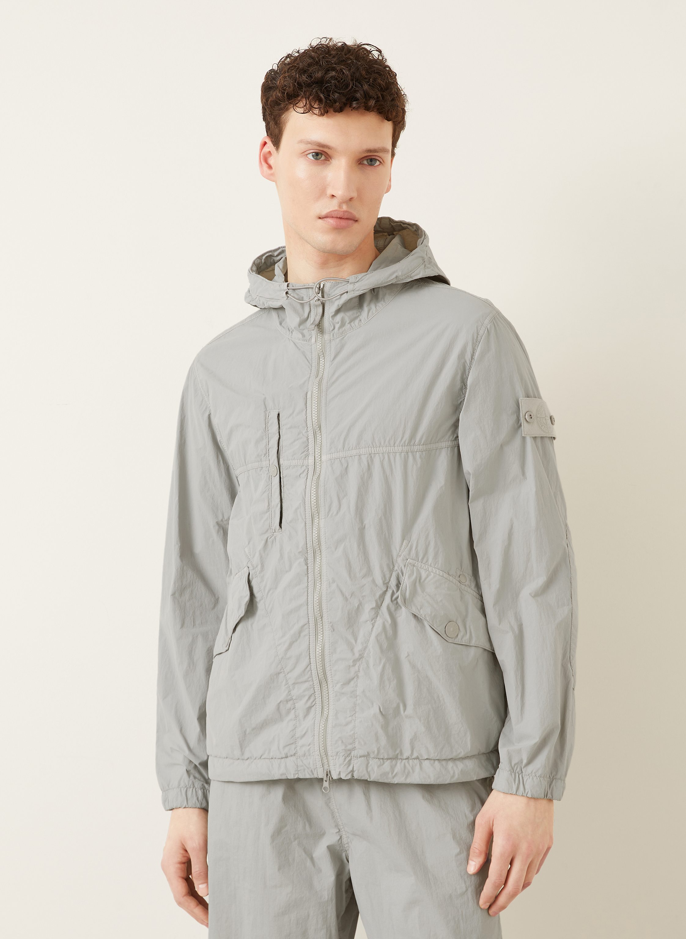Thumbnail - Stone Island Jacke Ghost grau
